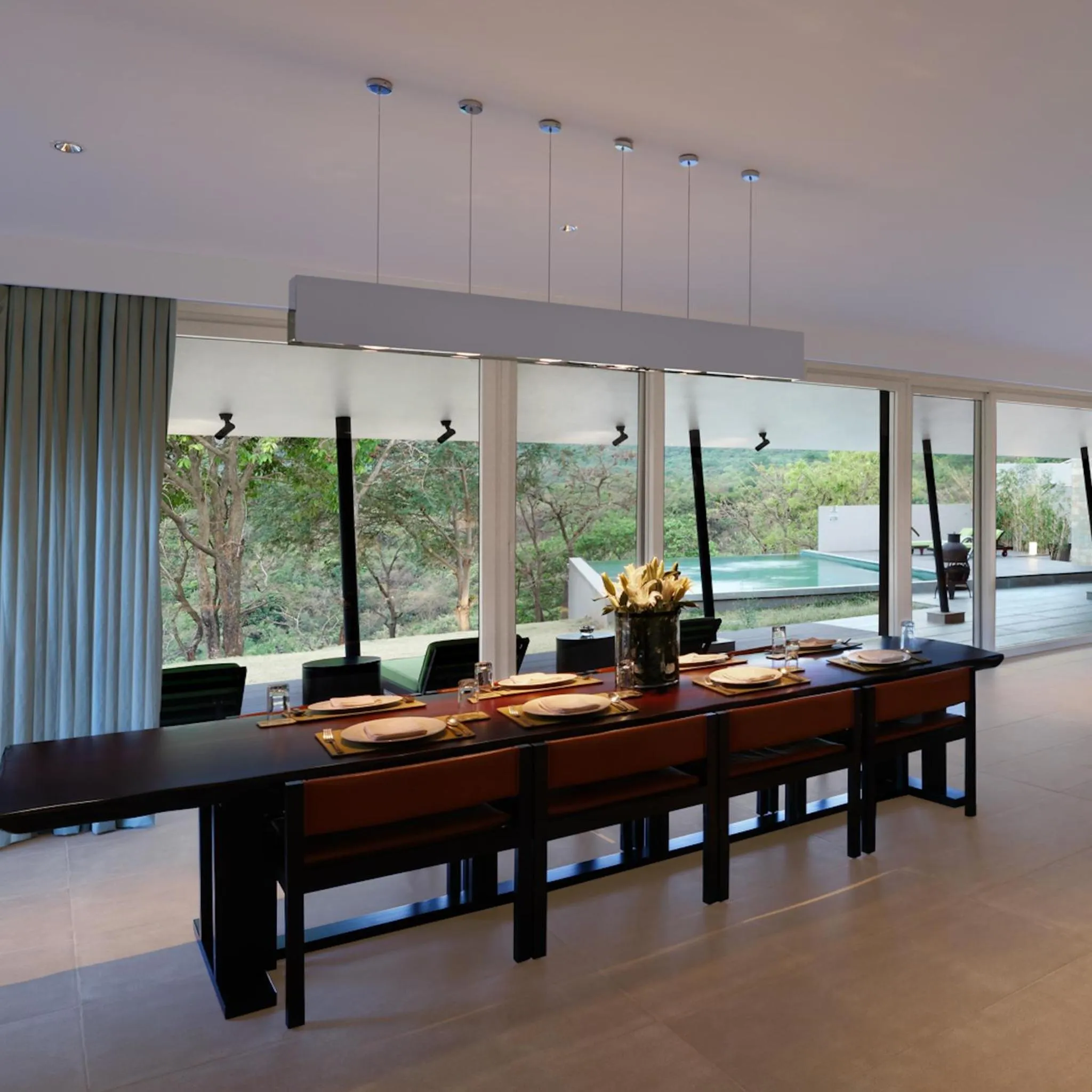 Dining area in Dharana at Shillim All Inclusive Luxury Wellness Retreat