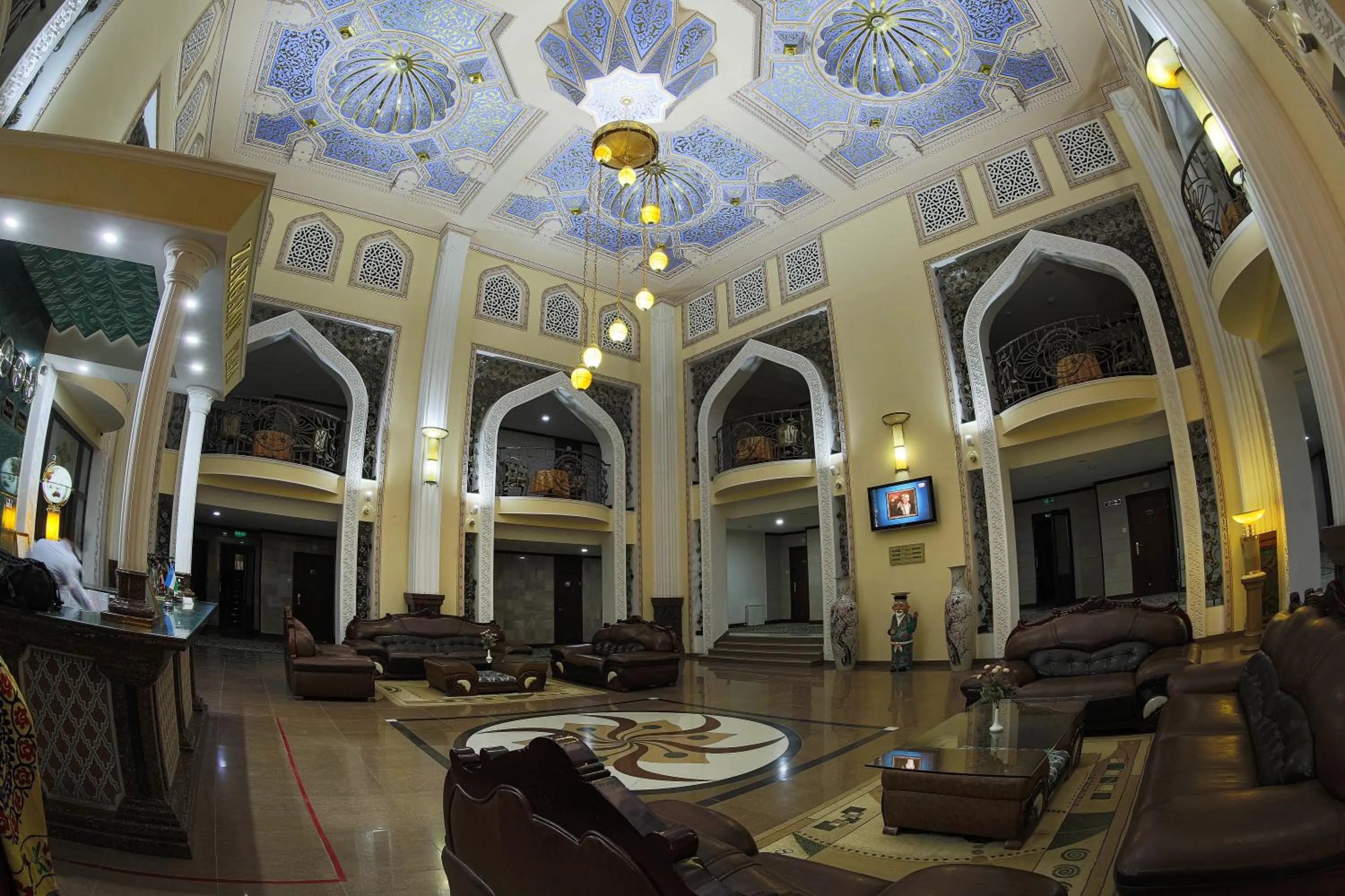 Seating area in Zargaron Plaza