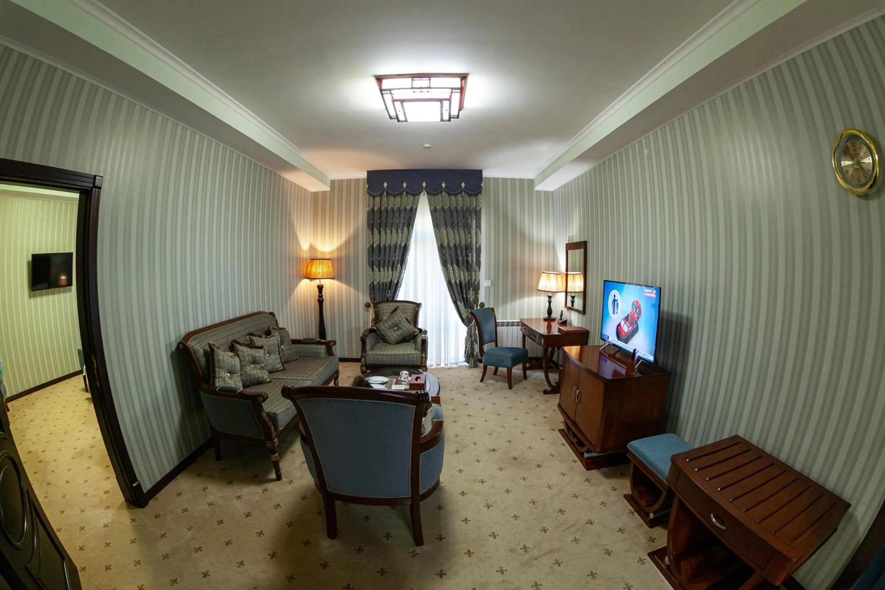 Seating area in Zargaron Plaza