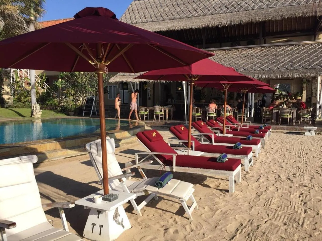 sunbed in Tauch Terminal Resort Tulamben & Spa