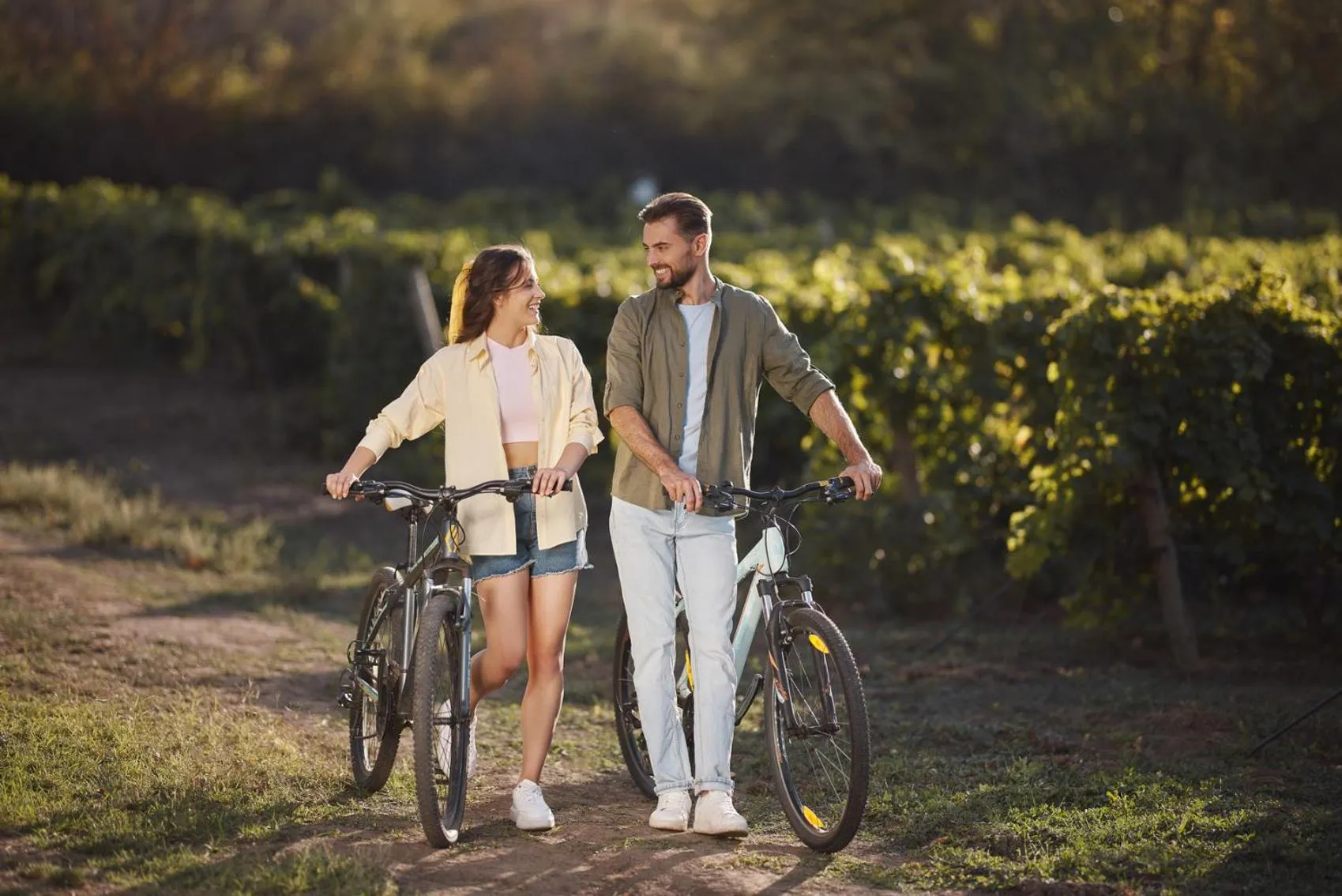 Cycling in Chateau Purcari