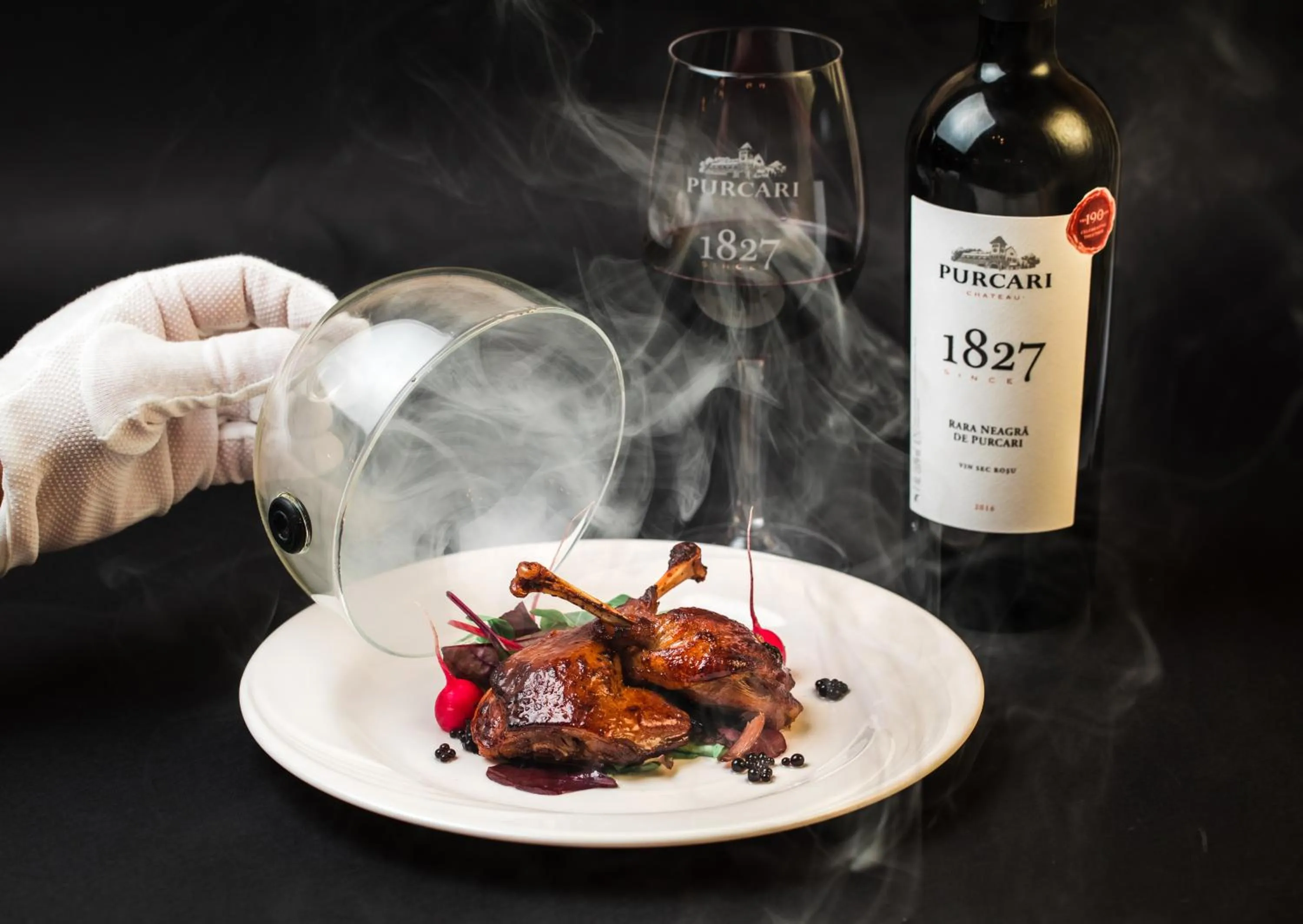 Food and drinks in Chateau Purcari