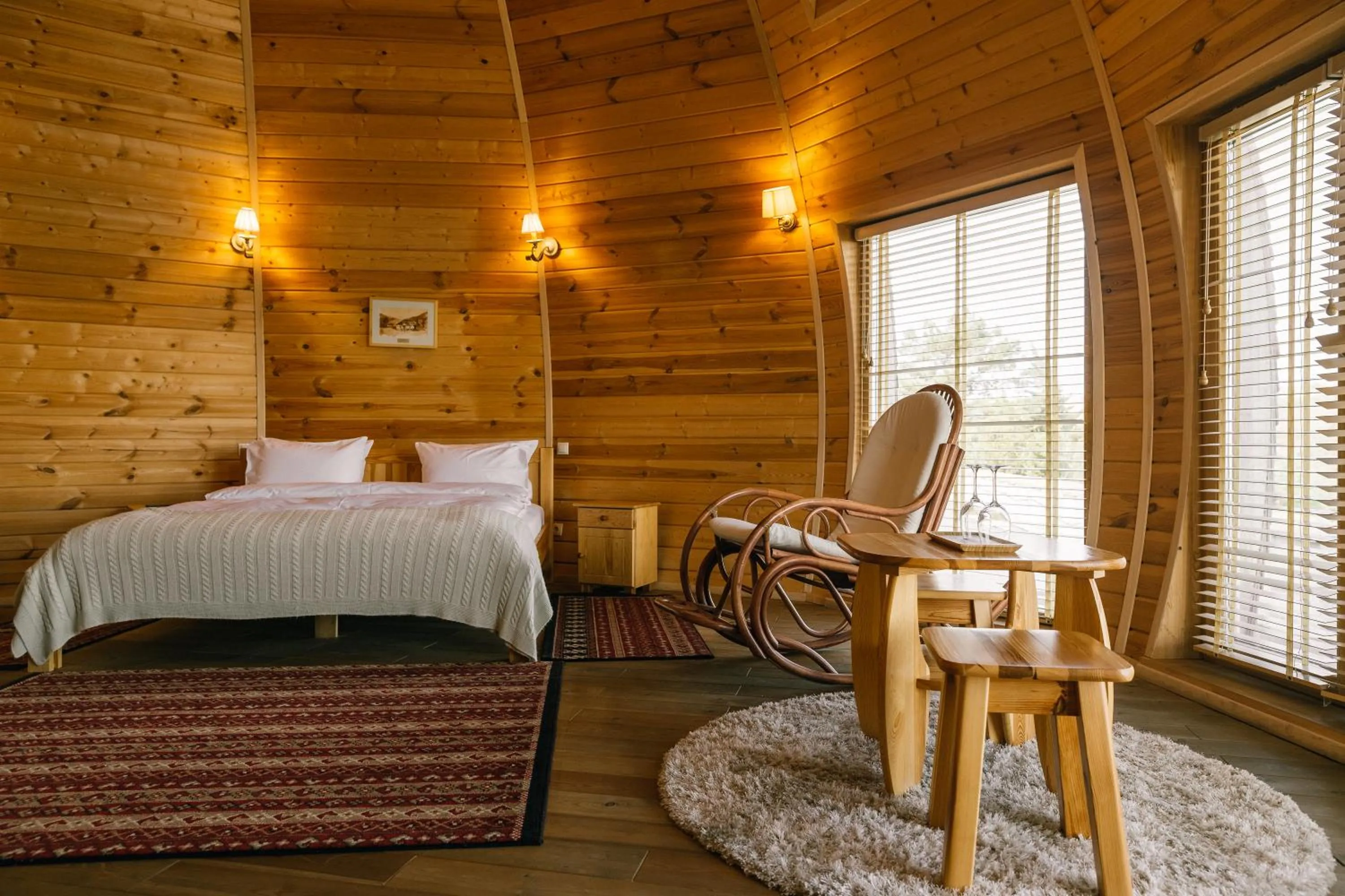 Photo of the whole room, Bed in Chateau Purcari