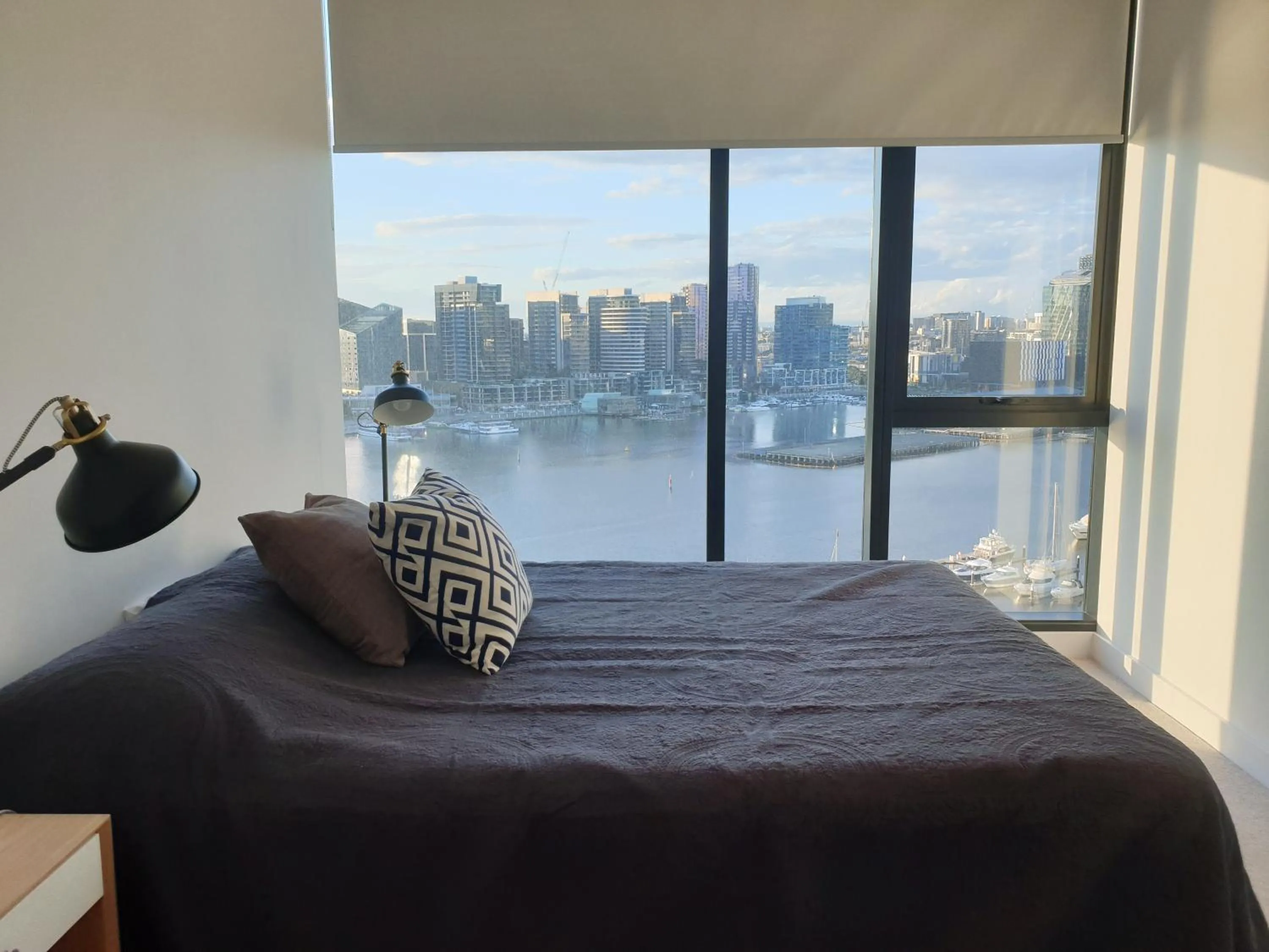 Bed in Orange Stay at Collins Wharf