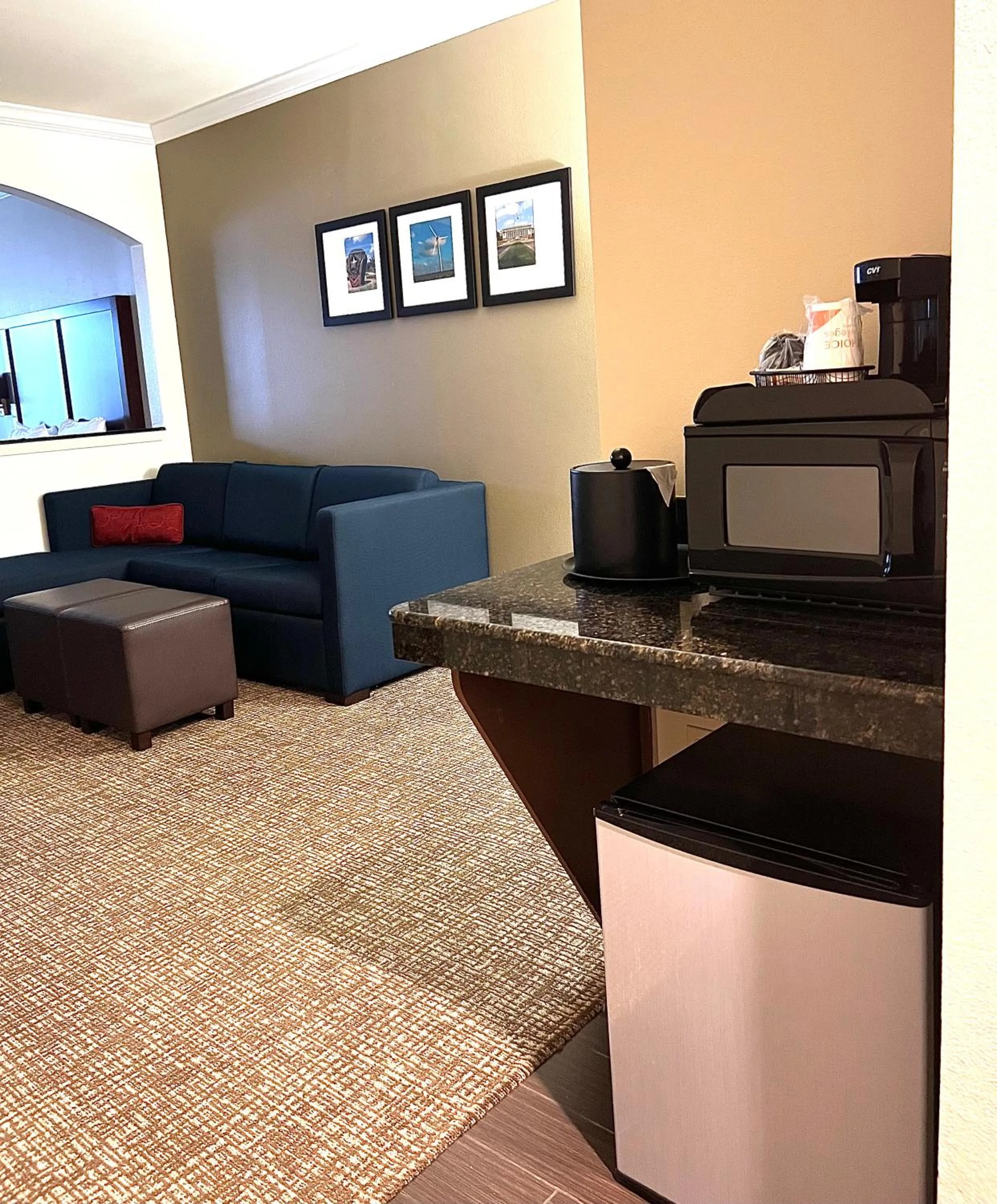 Living room in Comfort Suites Texas Ave