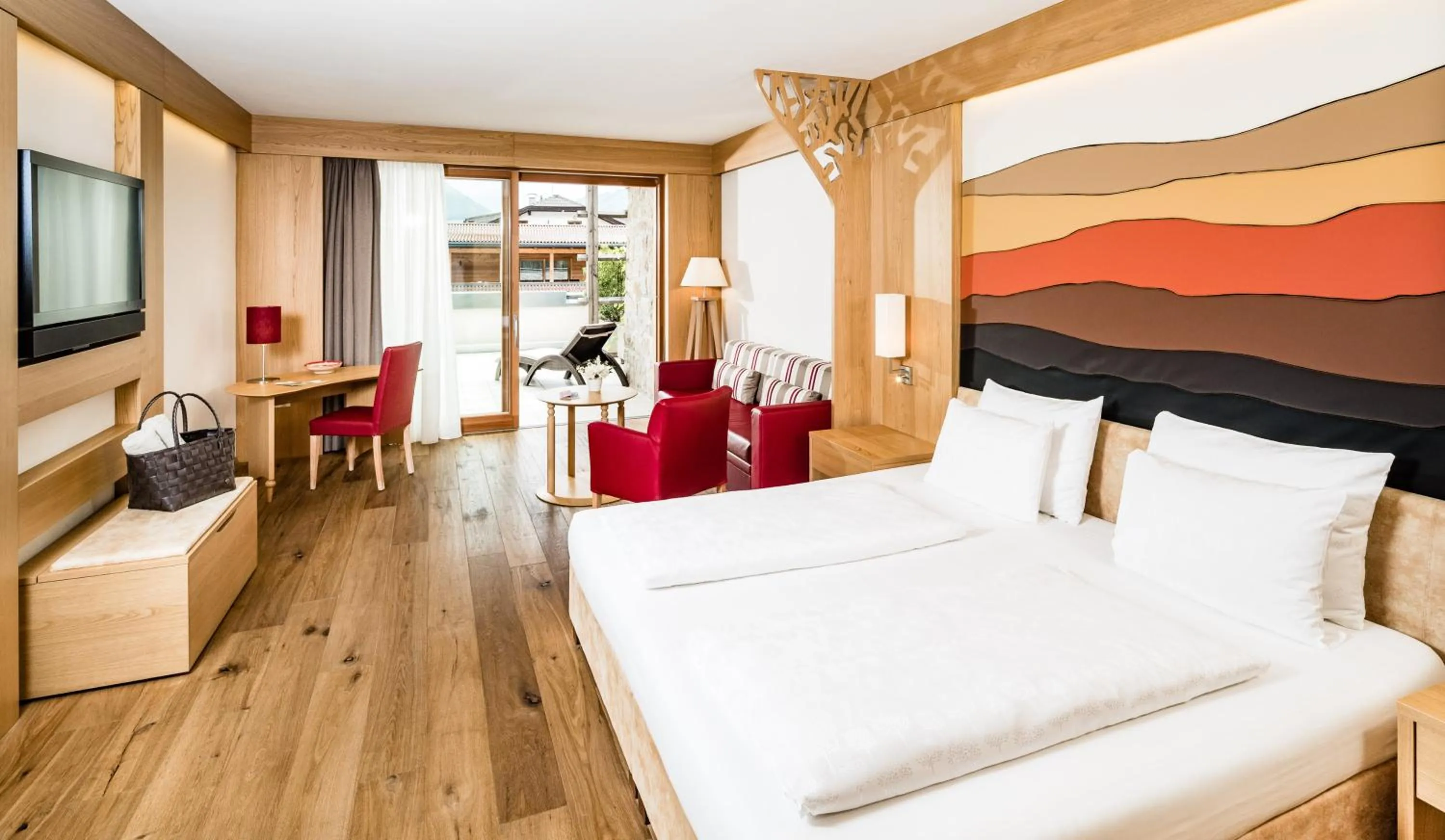 Mountain view, Bed in Hotel Hasslhof