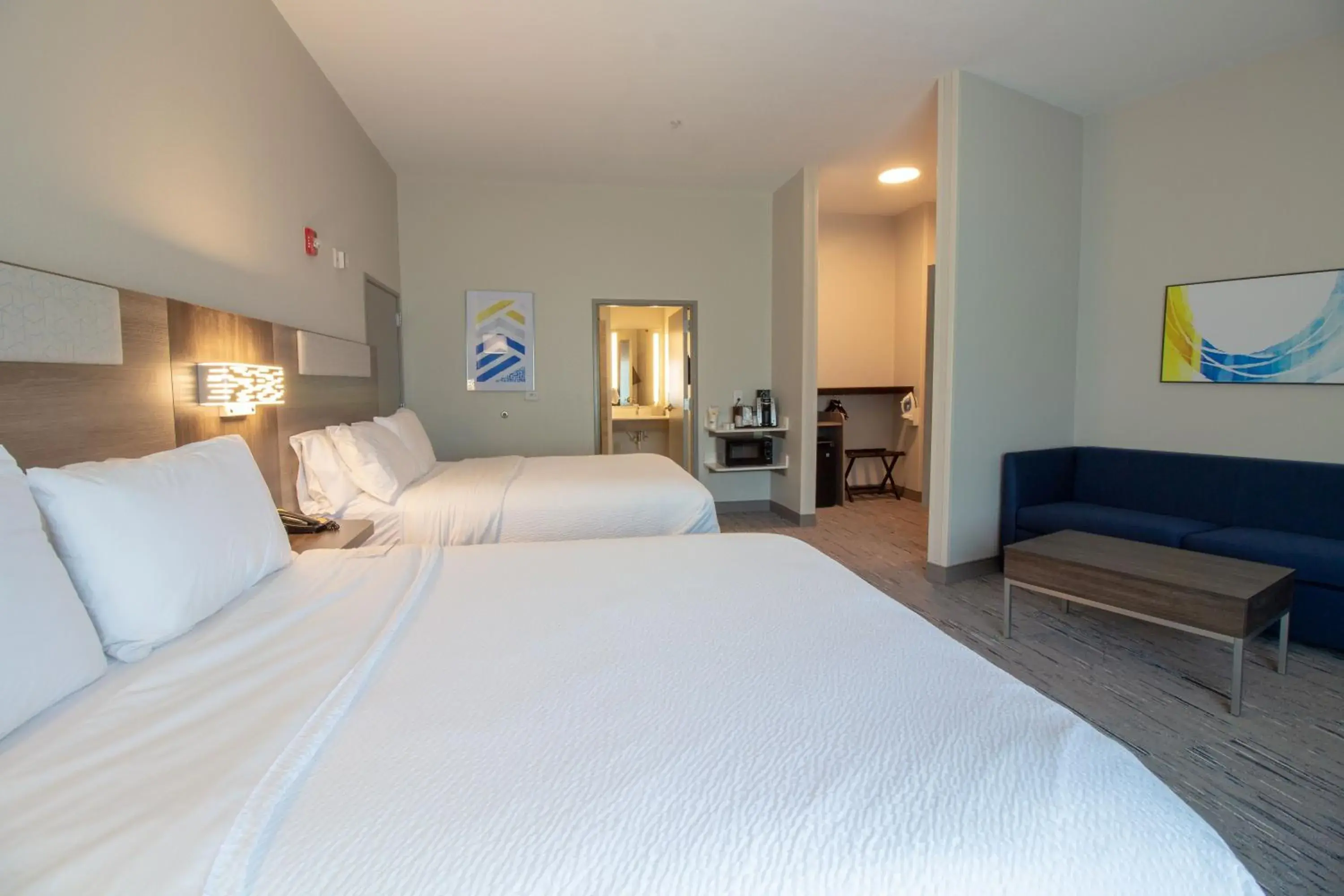 Queen Room with Two Queen Beds - Disability Access Hearing Accessible - Roll-In Shower in Holiday Inn Express Leland - Wilmington Area by IHG Queen Room with Two Queen Beds - Disability Access Hearing Accessible - Roll-In Shower in Holiday Inn Express Leland - Wilmington Area by IHG
