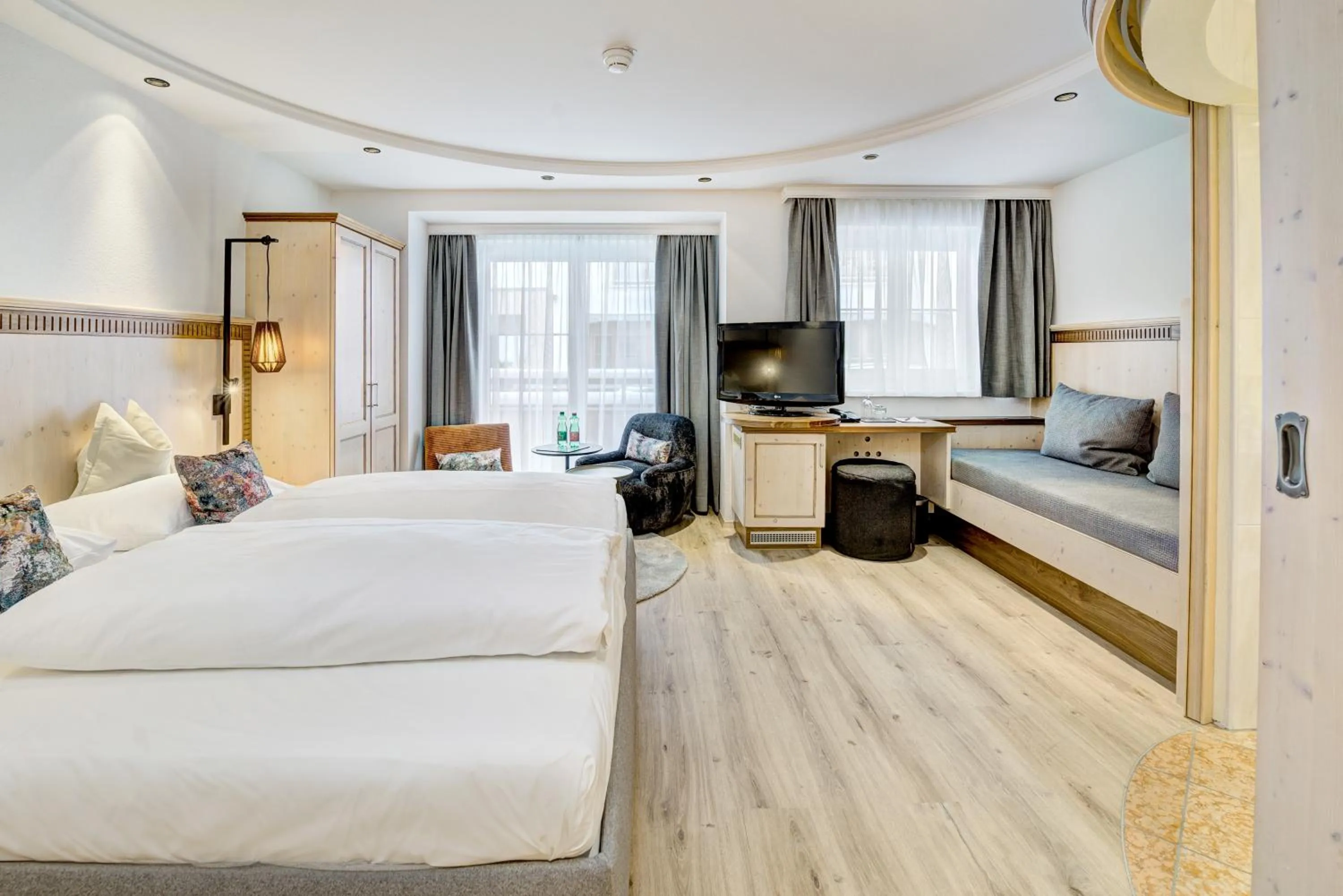 Bed in Hotel Brigitte