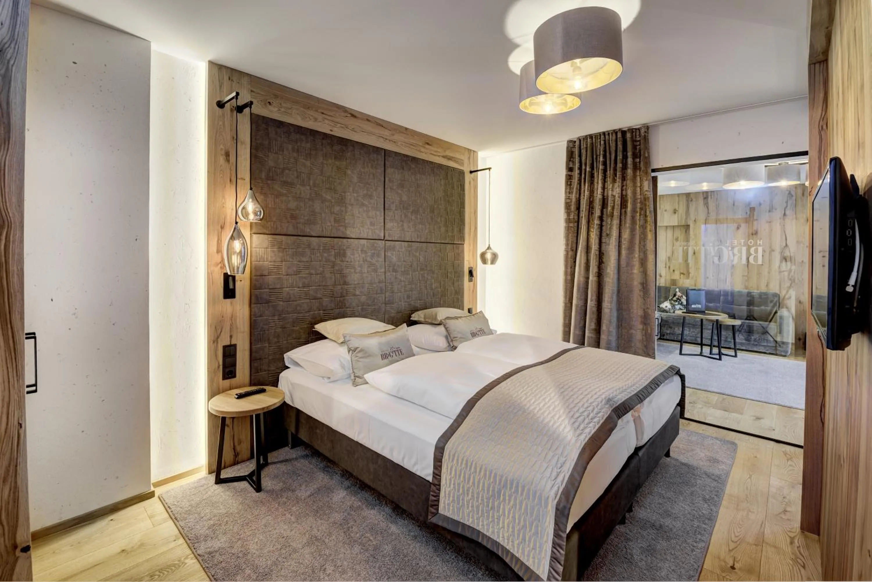 Bed in Hotel Brigitte