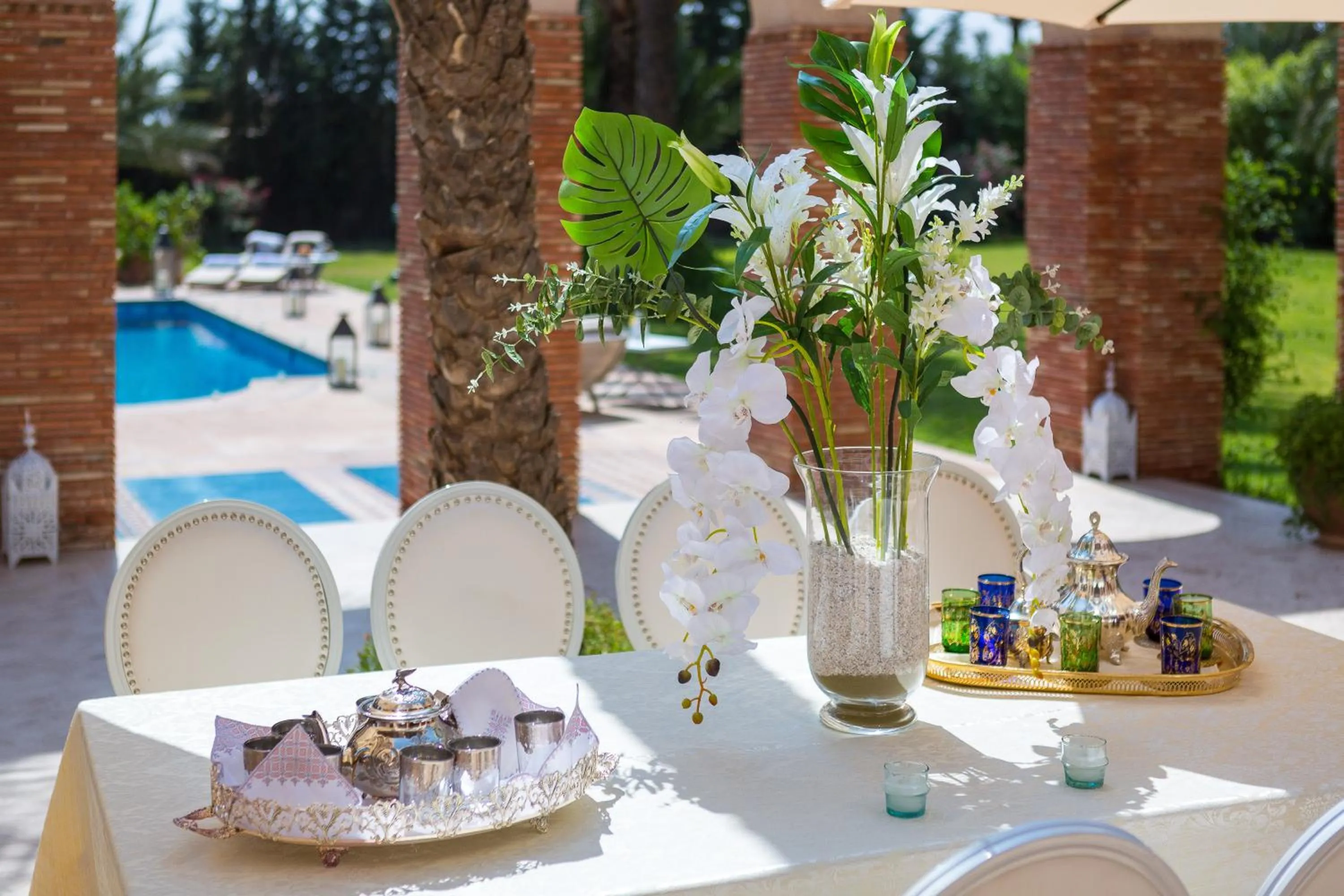 Patio in Domaine Rosaroum