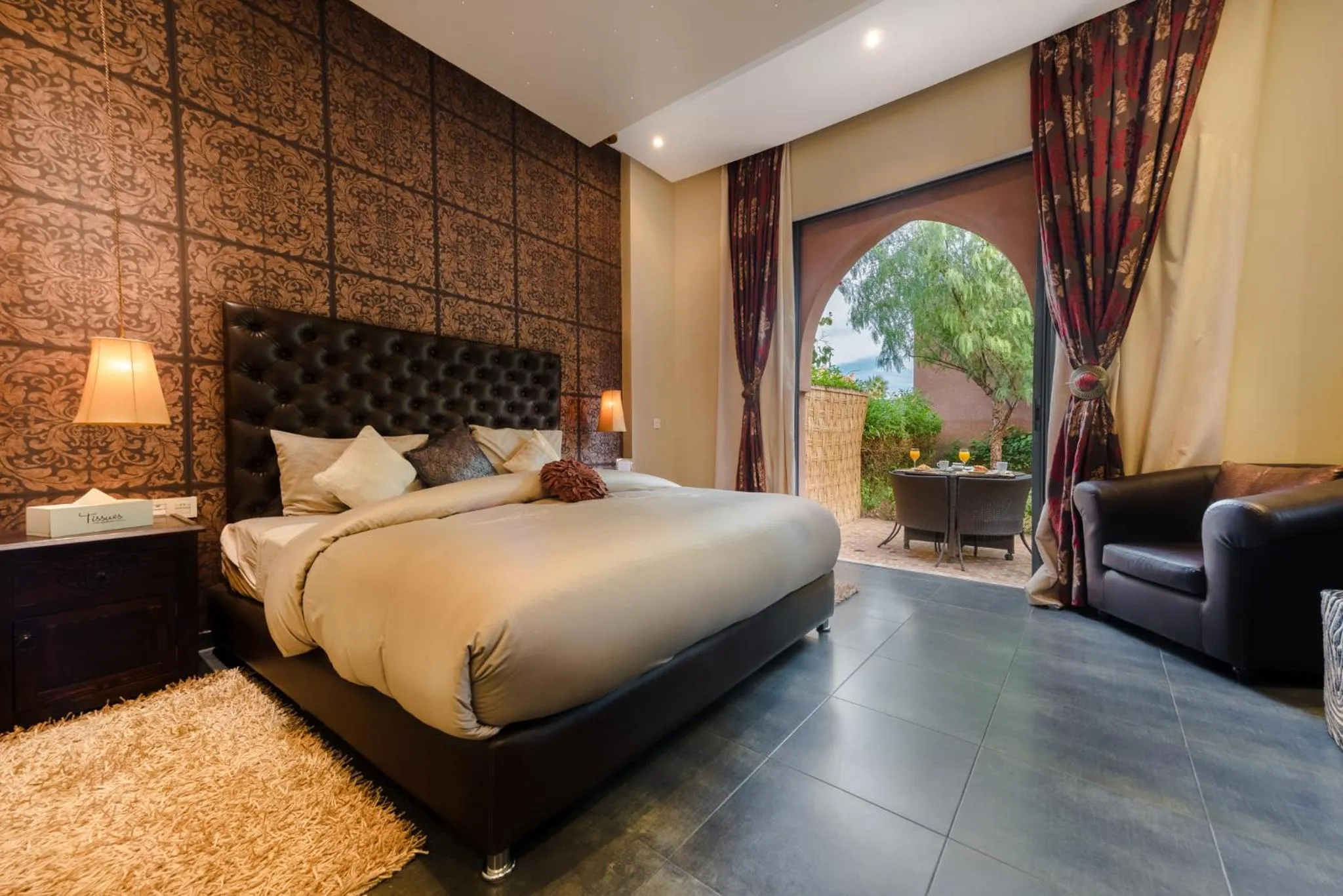 Photo of the whole room, Bed in Residence Dar Lamia Marrakech