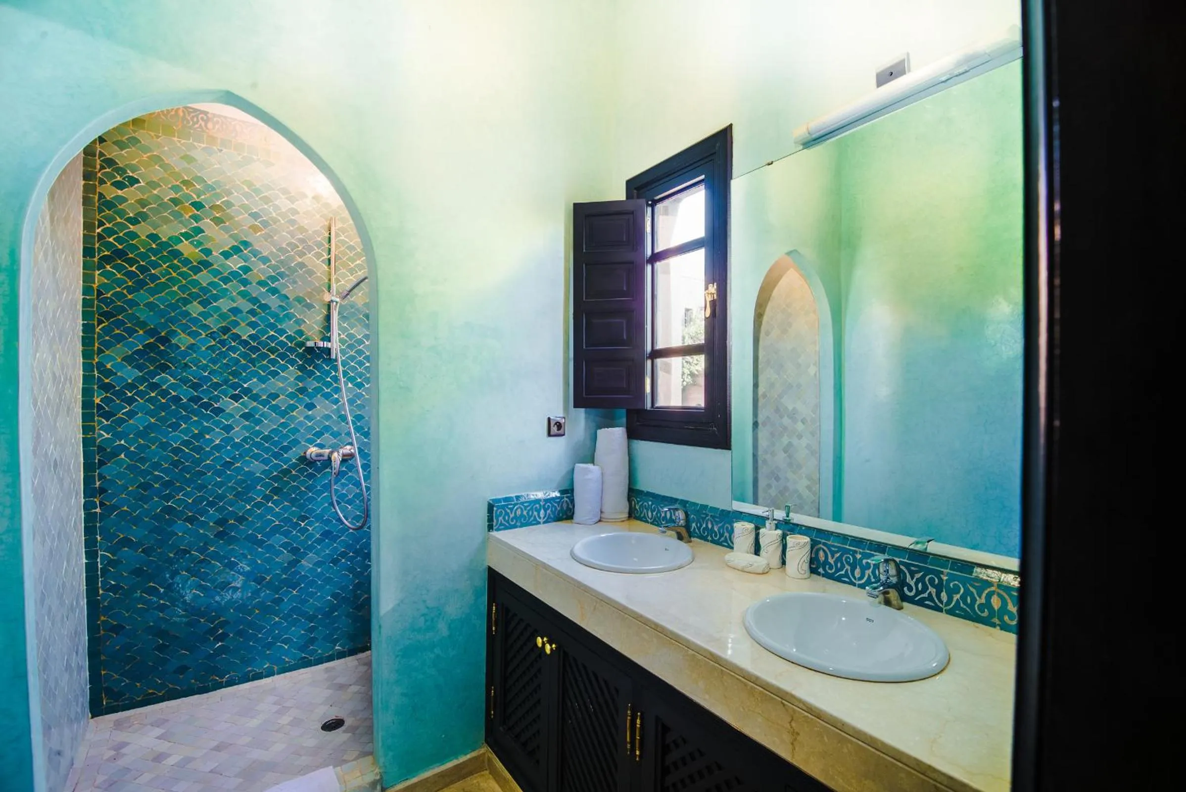 Shower in Residence Dar Lamia Marrakech