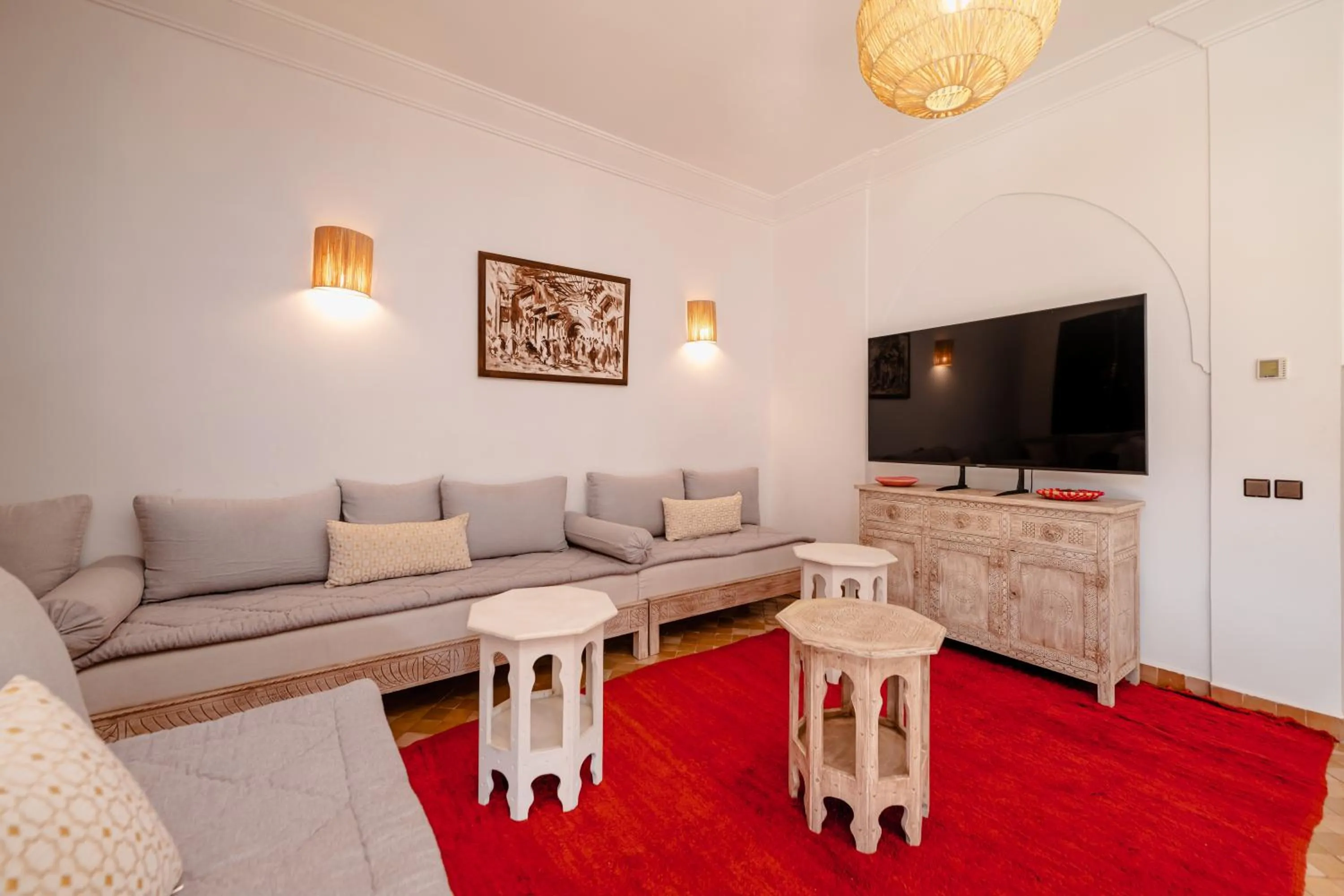 Living room in Residence Dar Lamia Marrakech