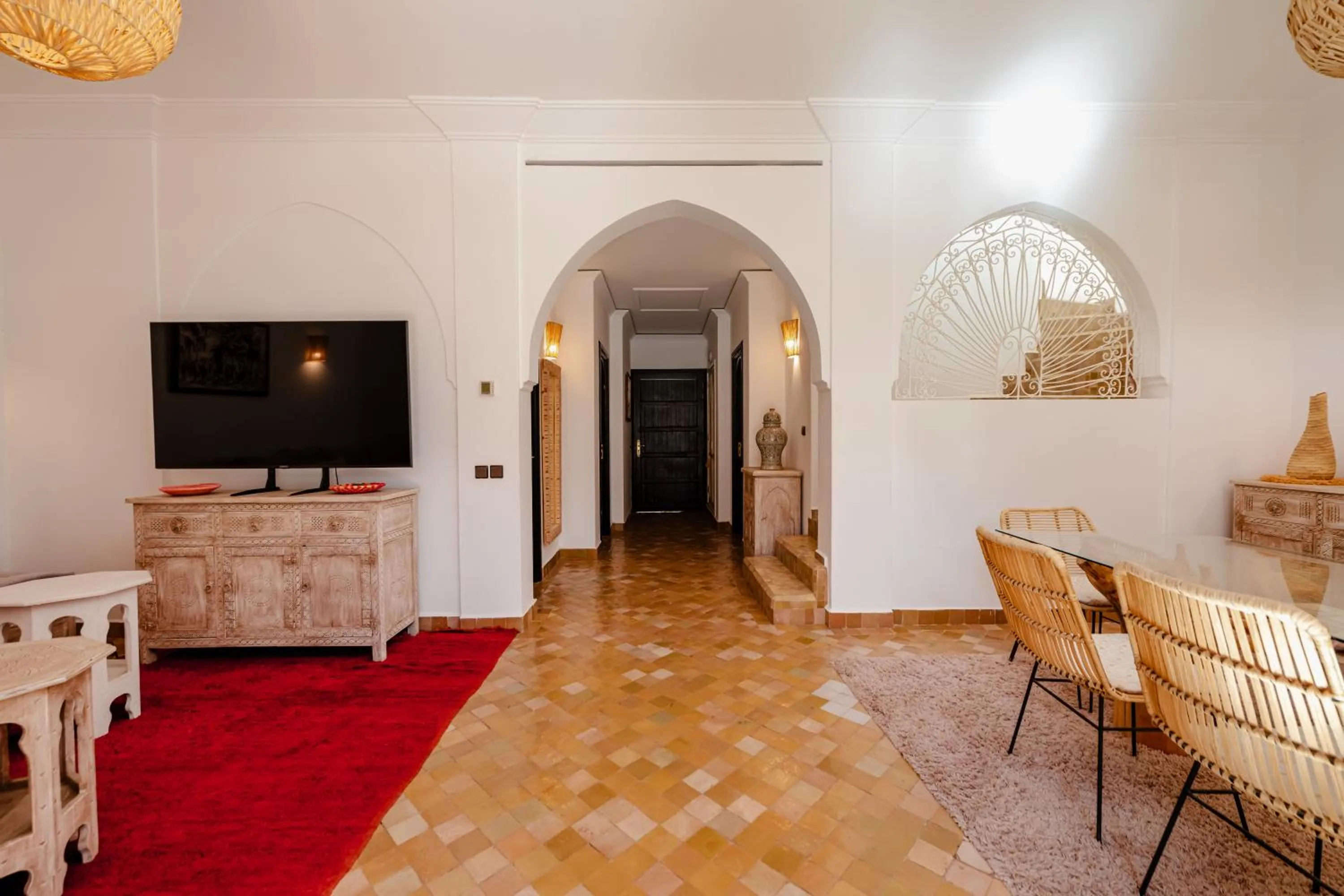 Communal lounge/ TV room in Residence Dar Lamia Marrakech