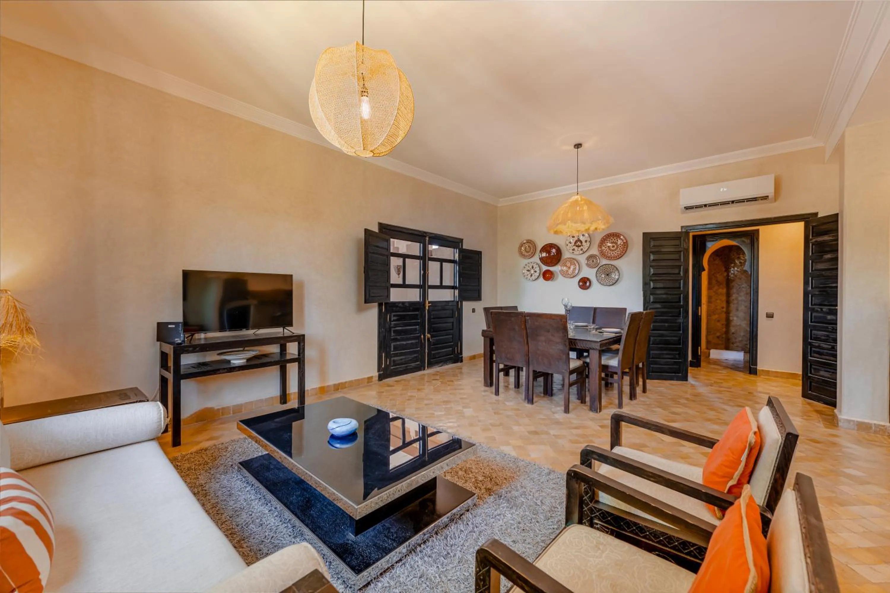 Living room in Residence Dar Lamia Marrakech