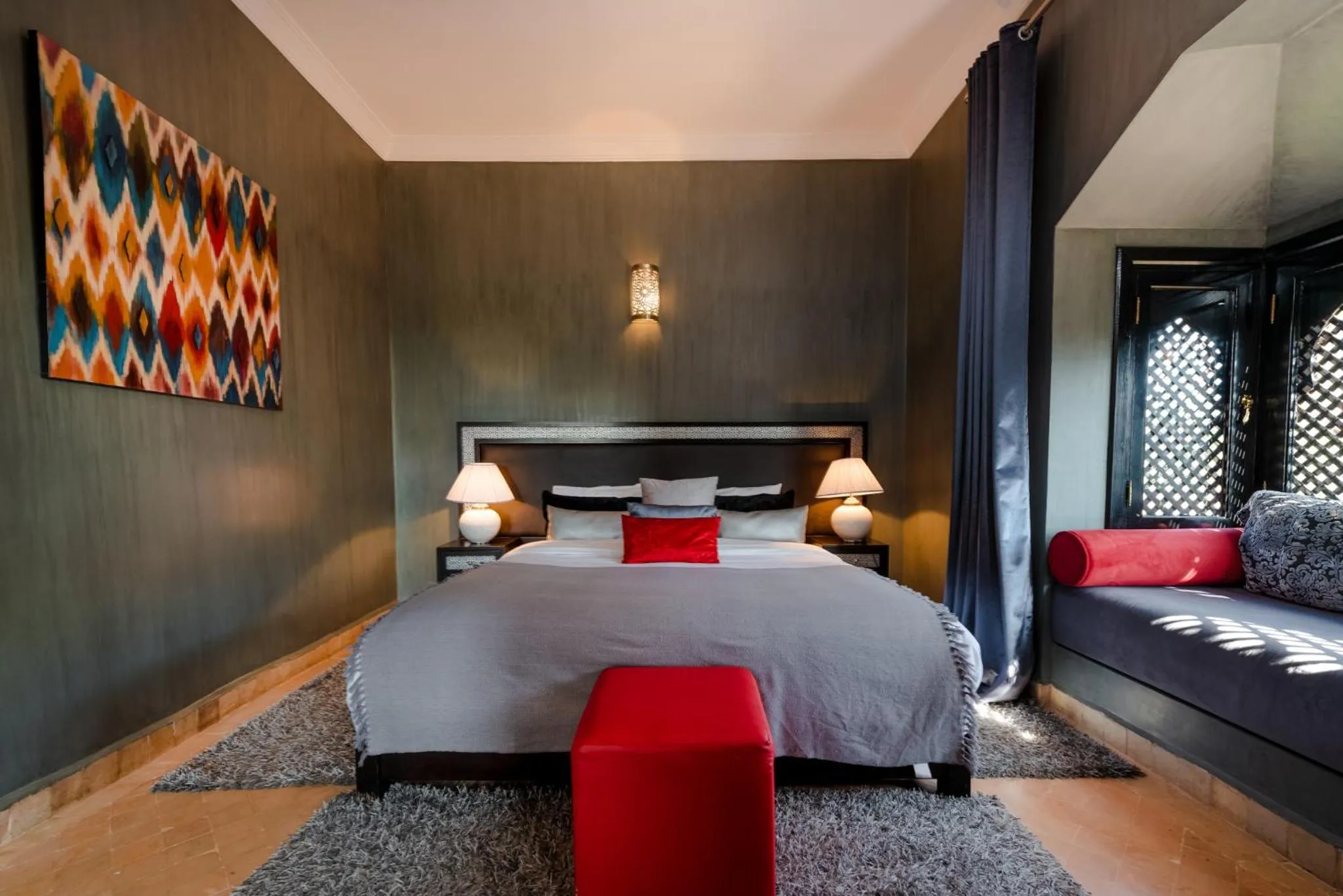 Bedroom, Bed in Residence Dar Lamia Marrakech