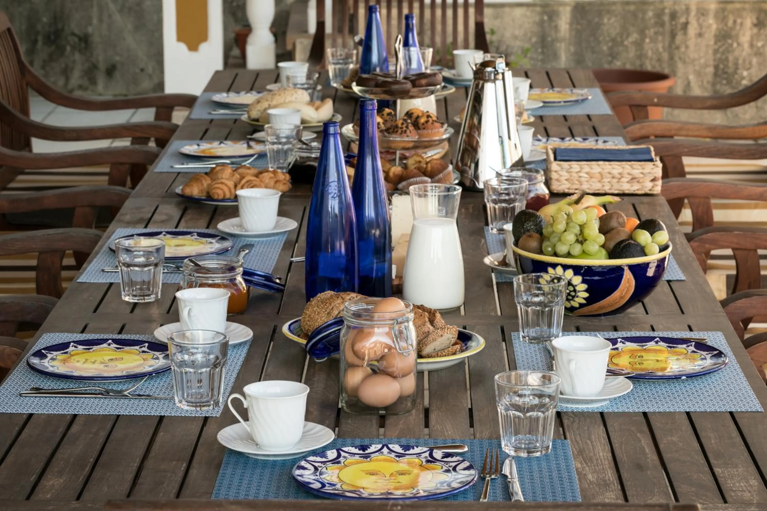 Breakfast in Hacienda las tres niñas