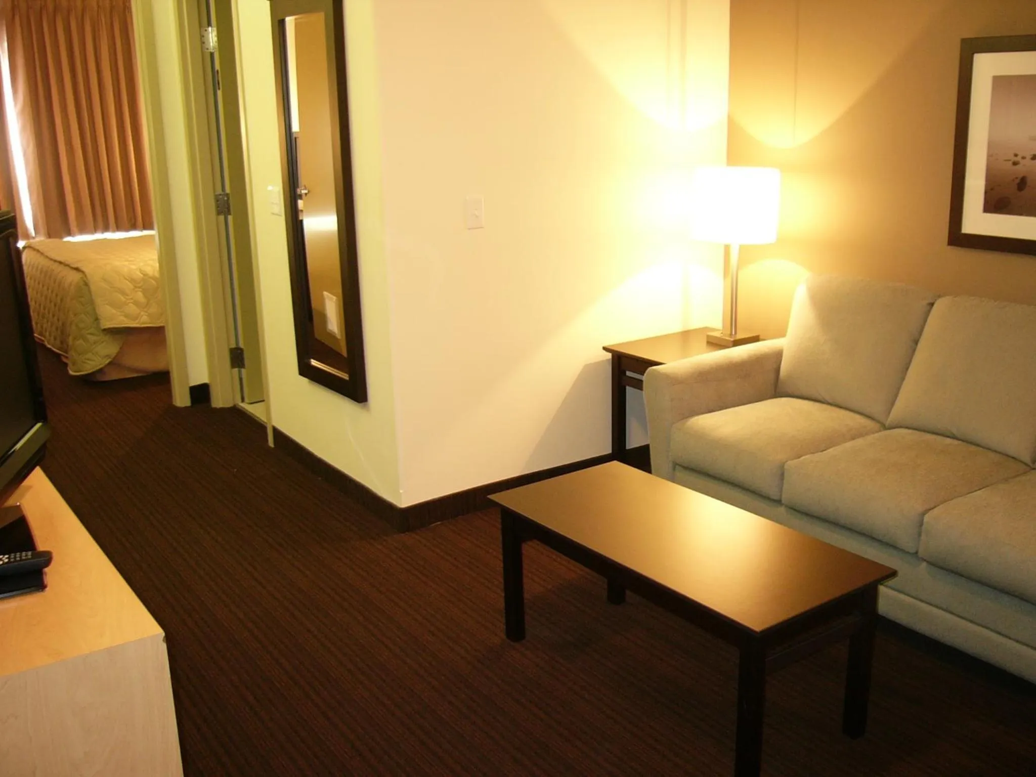 Seating area, Bed in Super 8 by Wyndham Peterborough