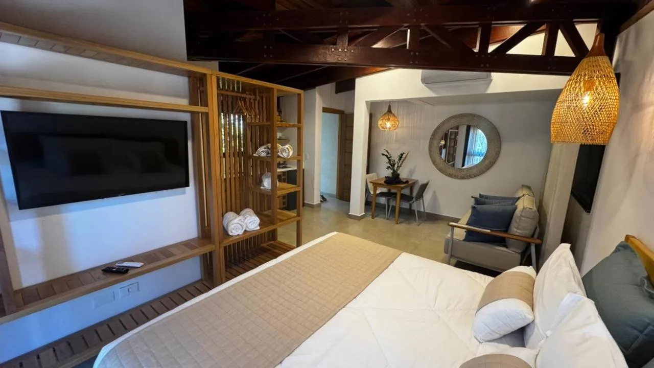 Bed in Pousada Astral da Ilha