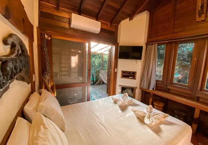 Bed in Pousada Astral da Ilha