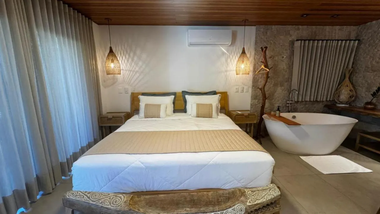 Bed in Pousada Astral da Ilha