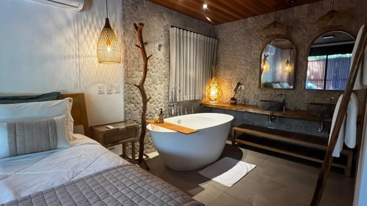 Bed in Pousada Astral da Ilha