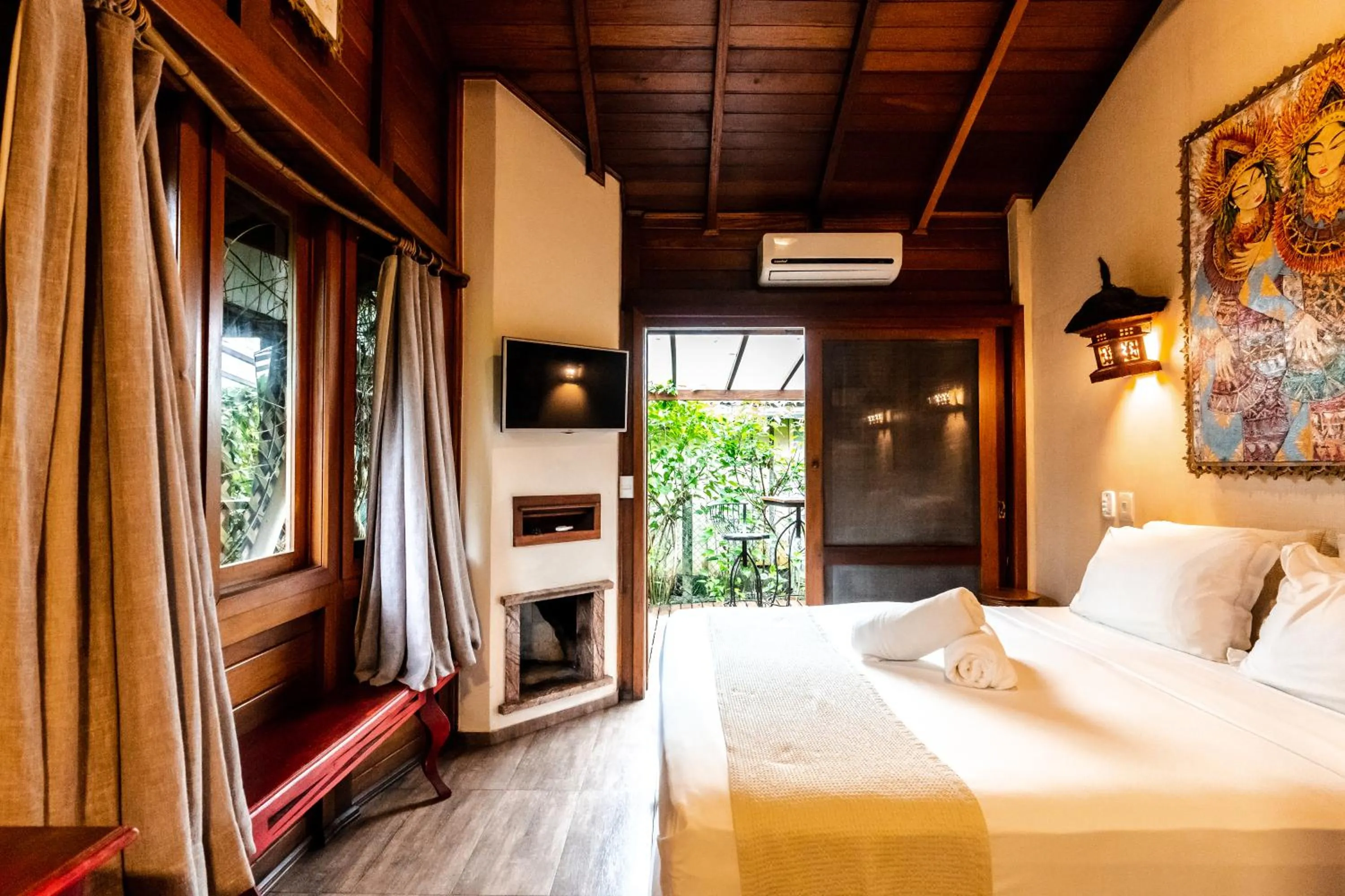 Bed in Pousada Astral da Ilha