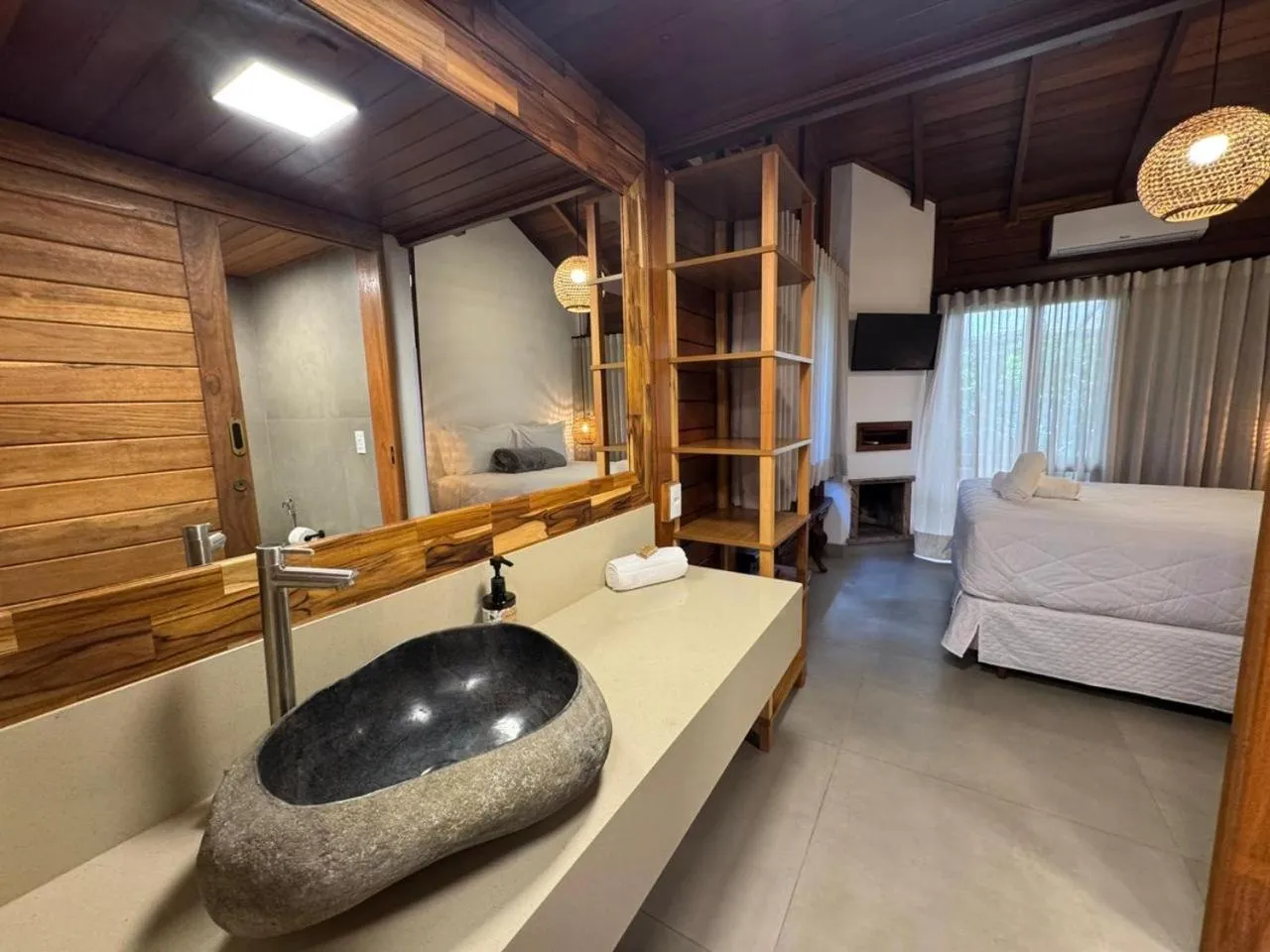 Bed in Pousada Astral da Ilha