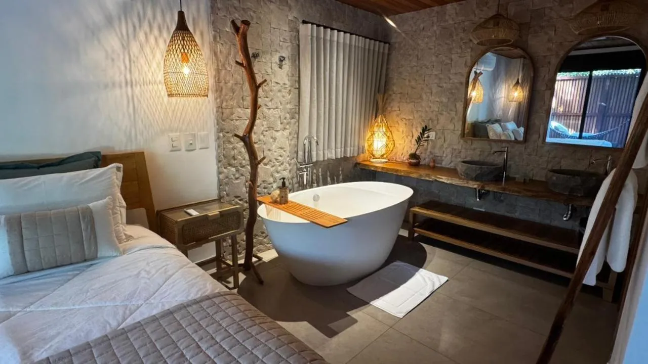 Bed in Pousada Astral da Ilha