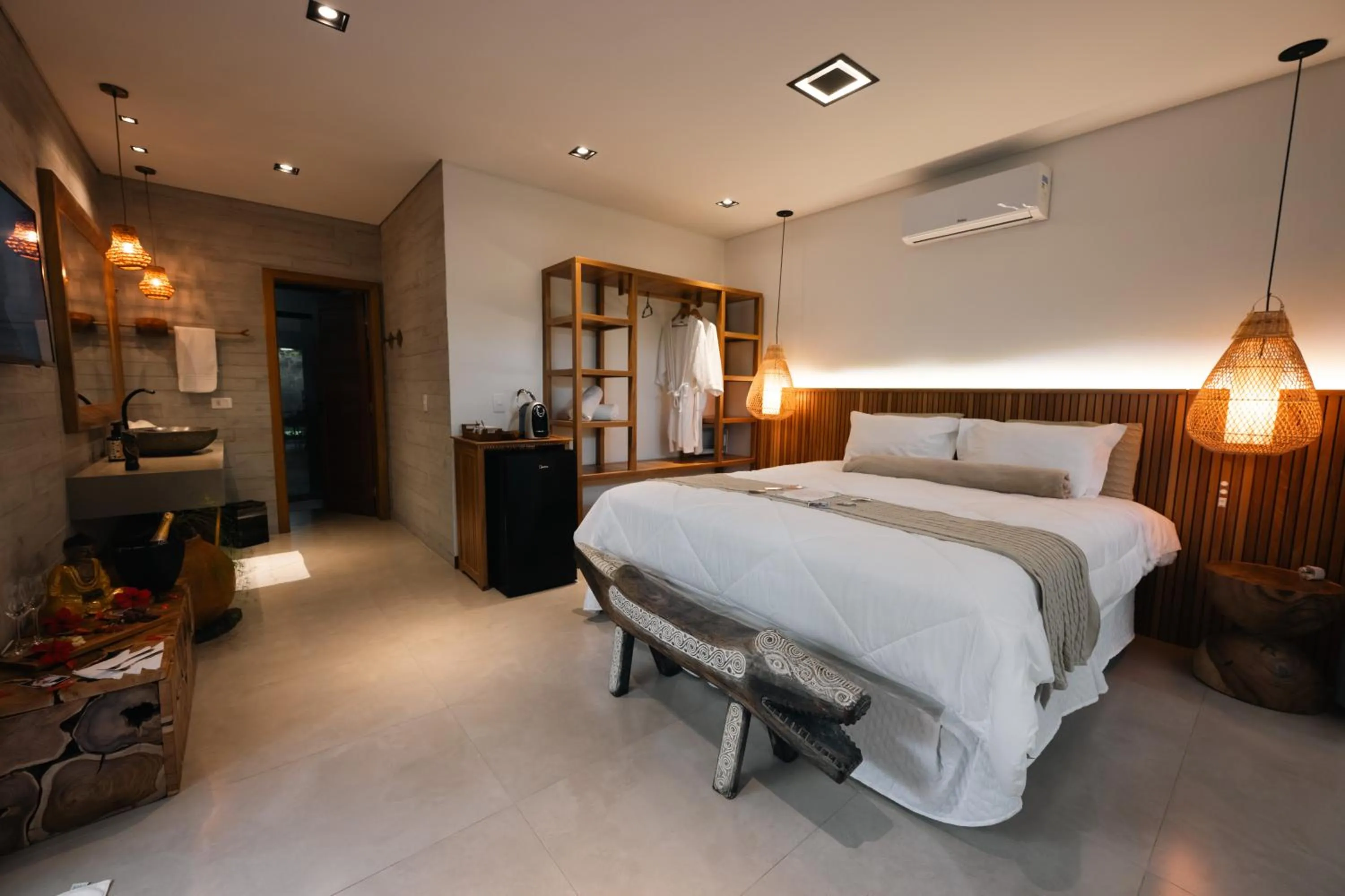 Bed in Pousada Astral da Ilha