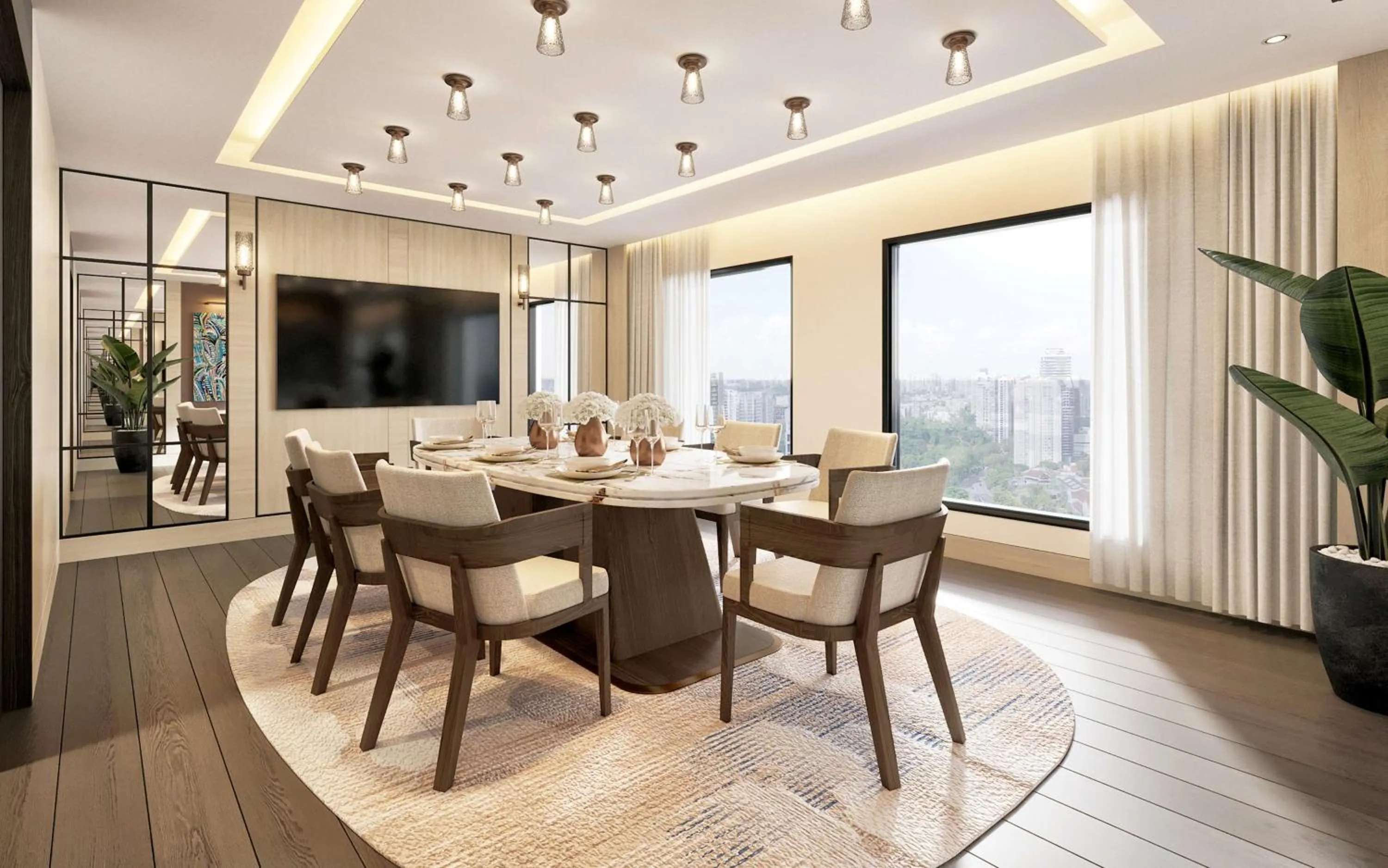 Living room in Conrad Centennial Singapore