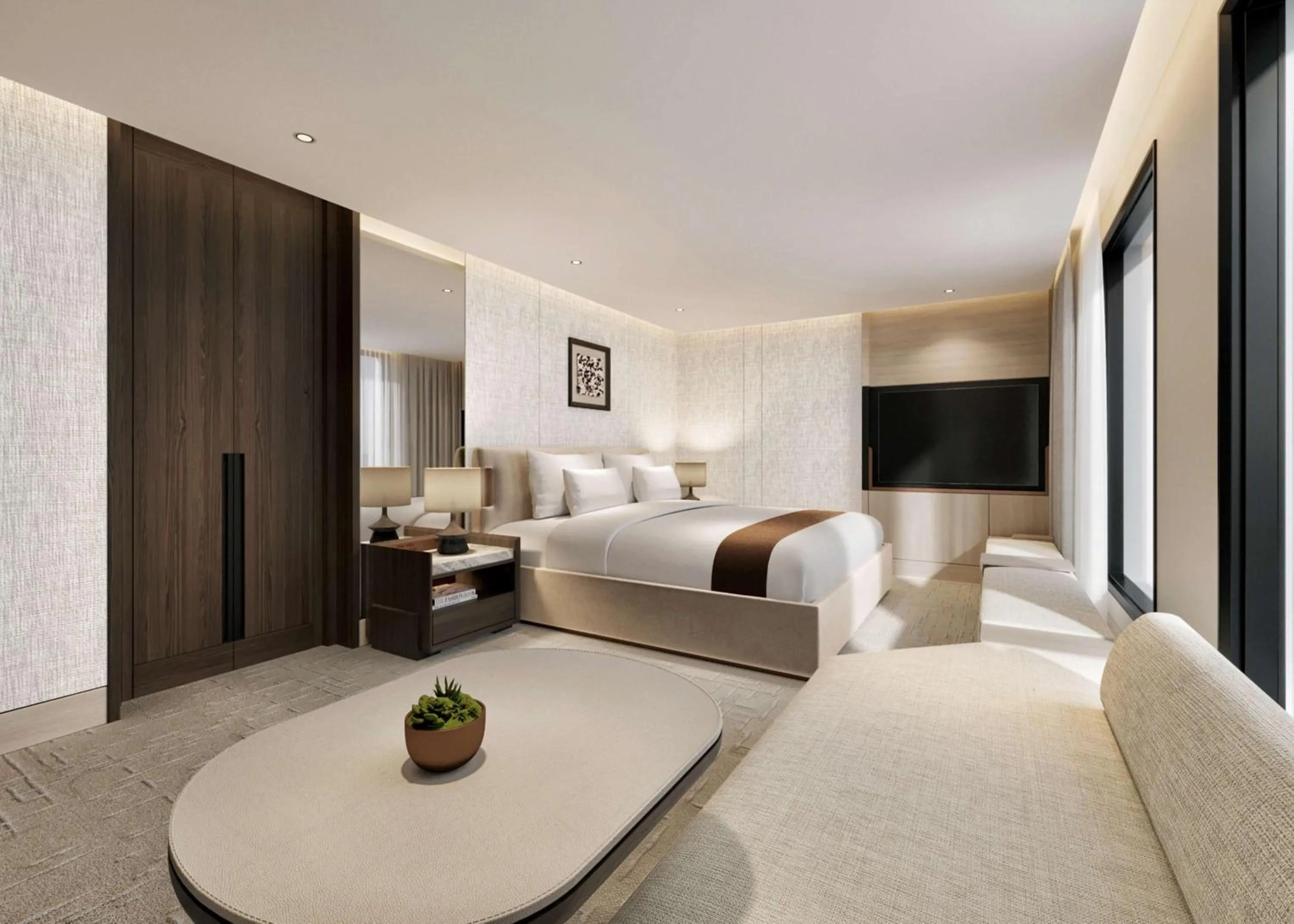 Bed in Conrad Centennial Singapore