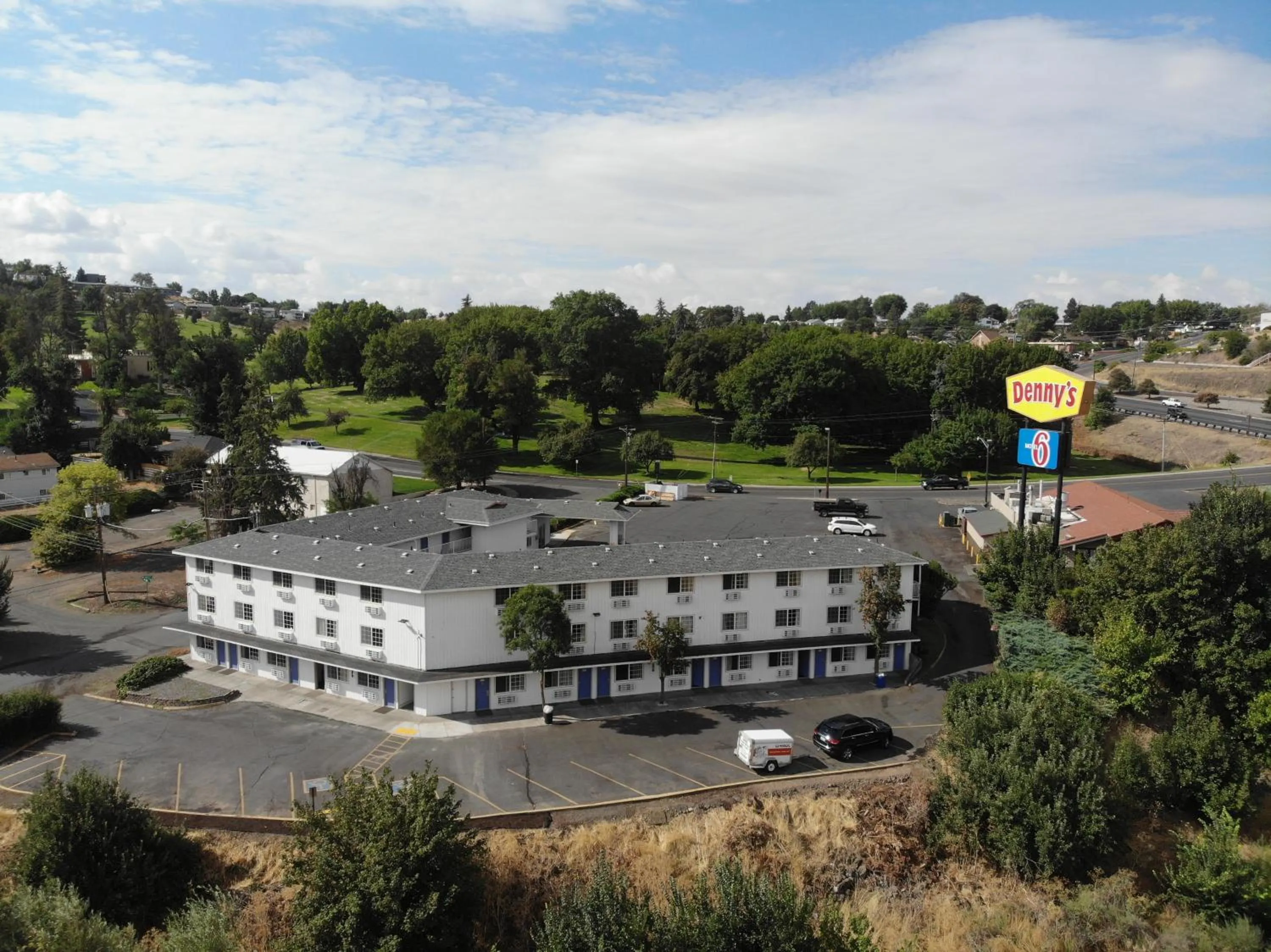 Bird's eye view in Motel 6 Pendleton, OR - West