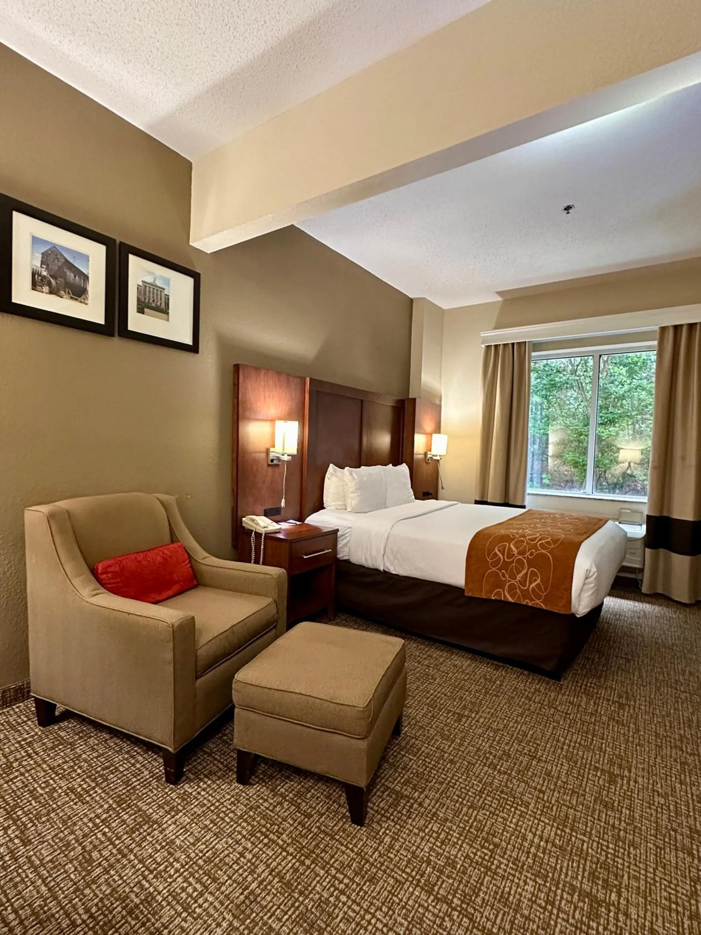 Bedroom, Bed in Comfort Suites Raleigh Walnut Creek