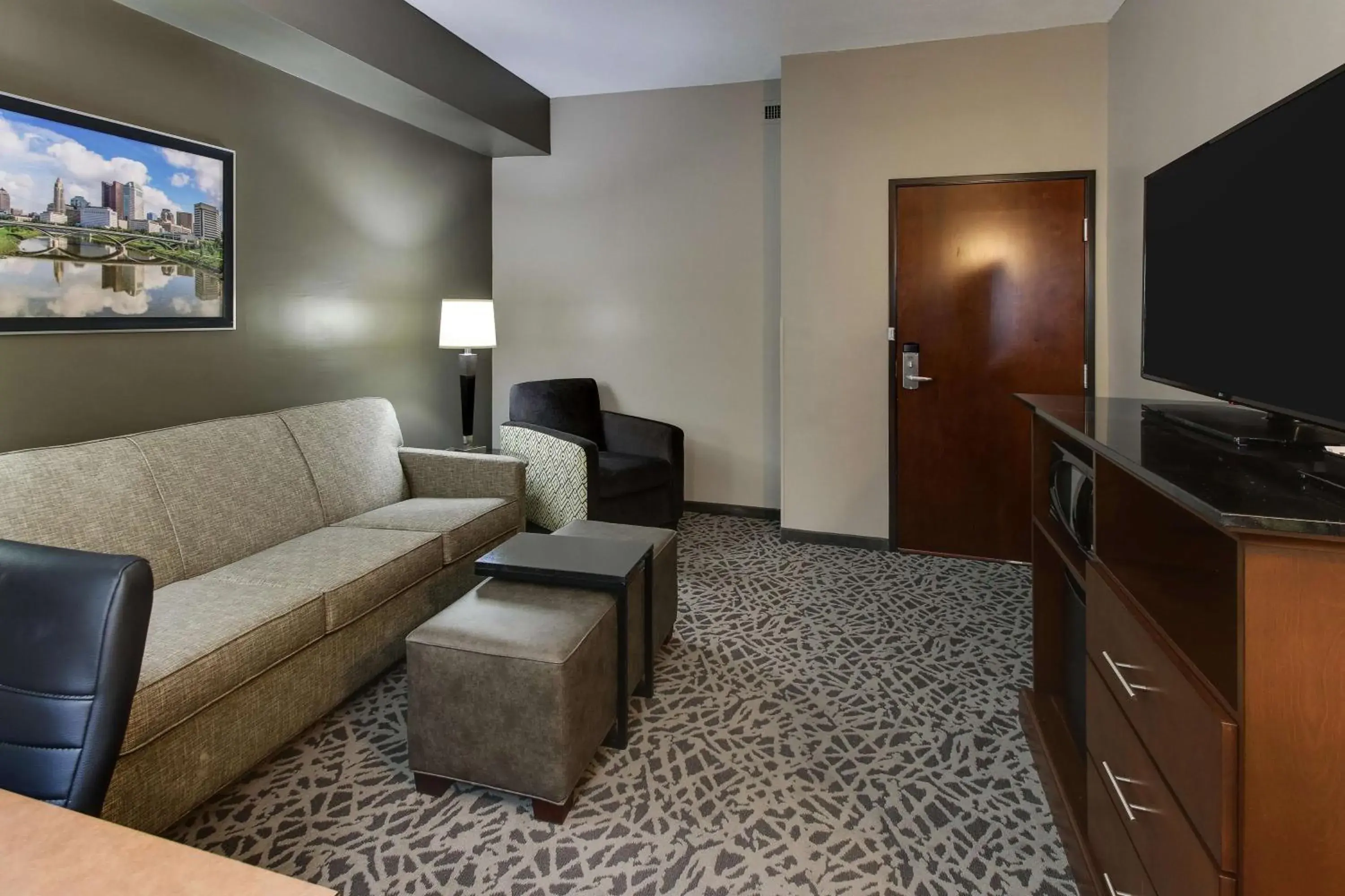 King Suite with Sofa Bed - Hearing Accessible in Drury Inn & Suites Columbus Polaris King Suite with Sofa Bed - Hearing Accessible in Drury Inn & Suites Columbus Polaris