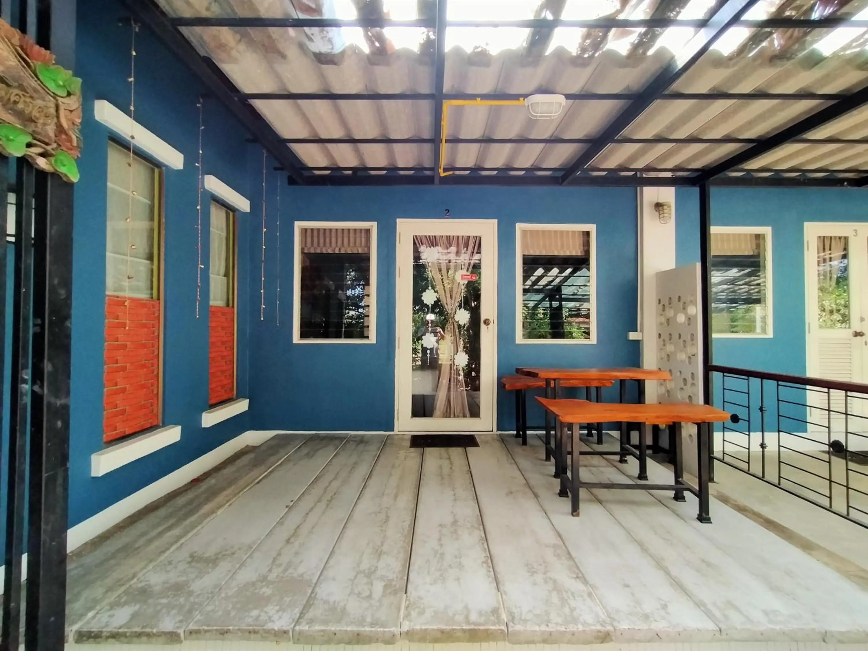 Patio in The Monkey Resort Donheang