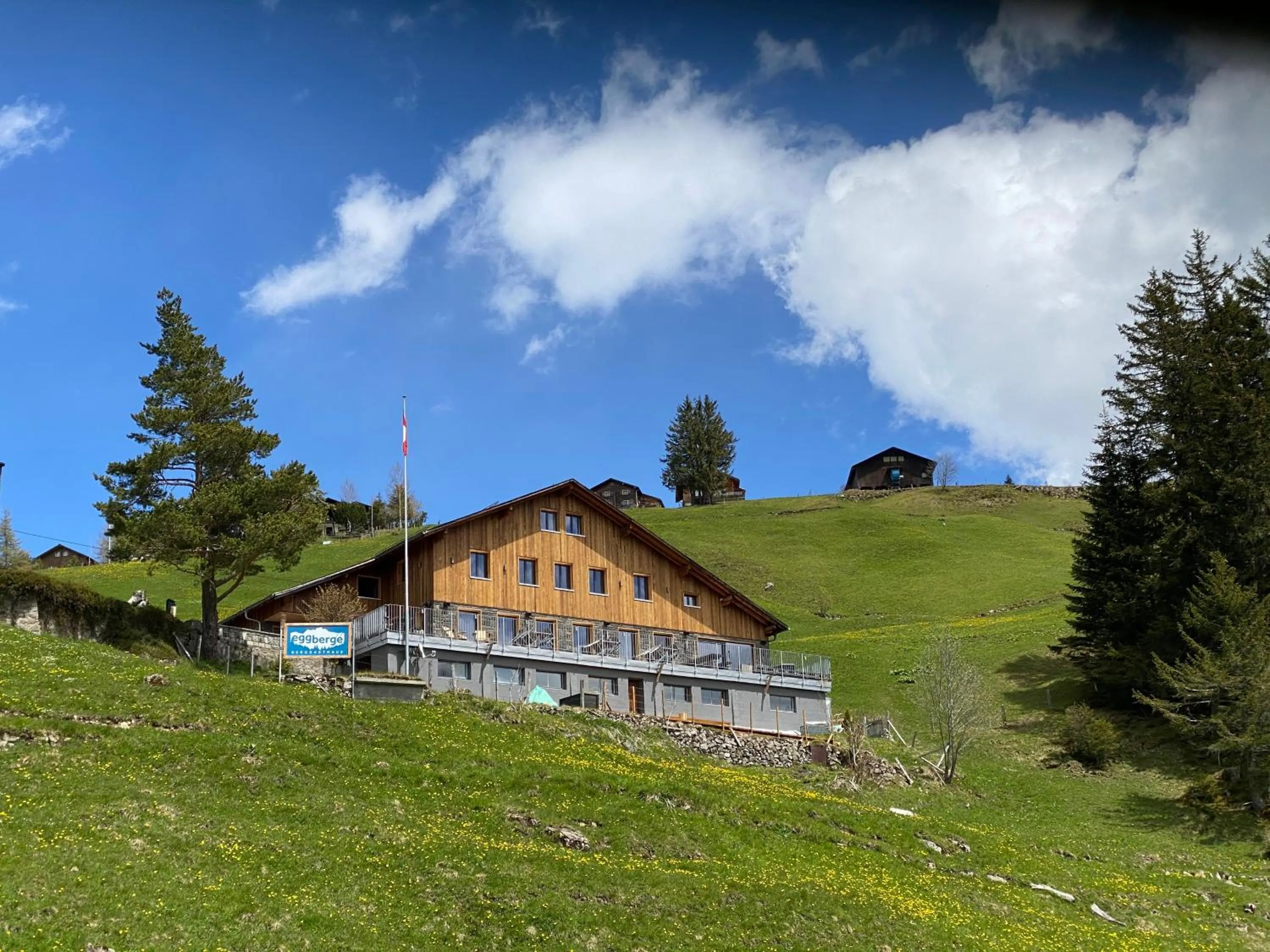 Property building in Berggasthaus Eggberge - Boutique Mountain Hotel - Access via Cablecar