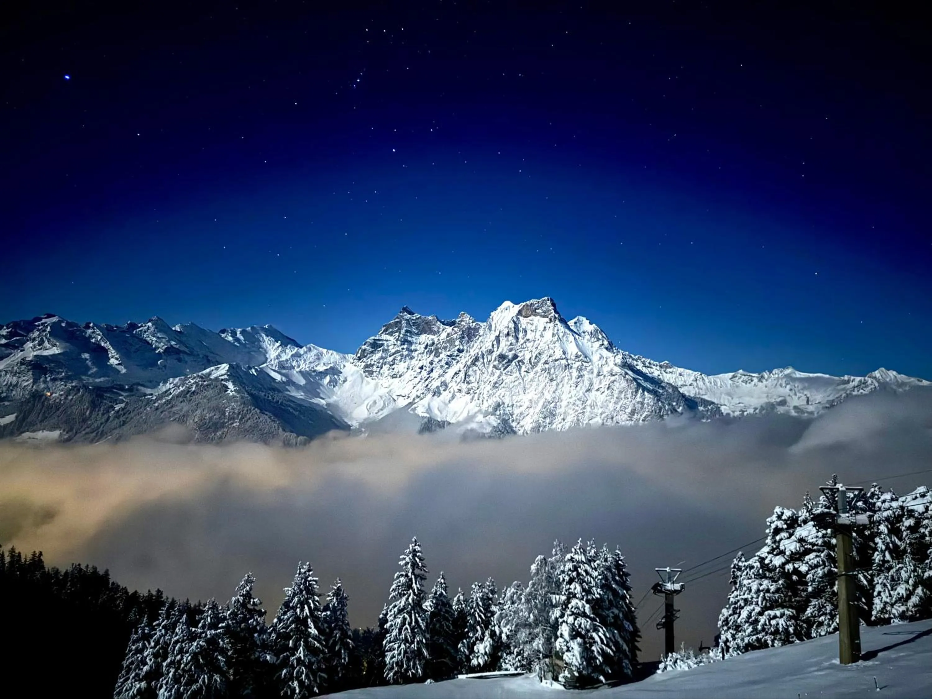 Mountain view in Berggasthaus Eggberge - Boutique Mountain Hotel - Access via Cablecar