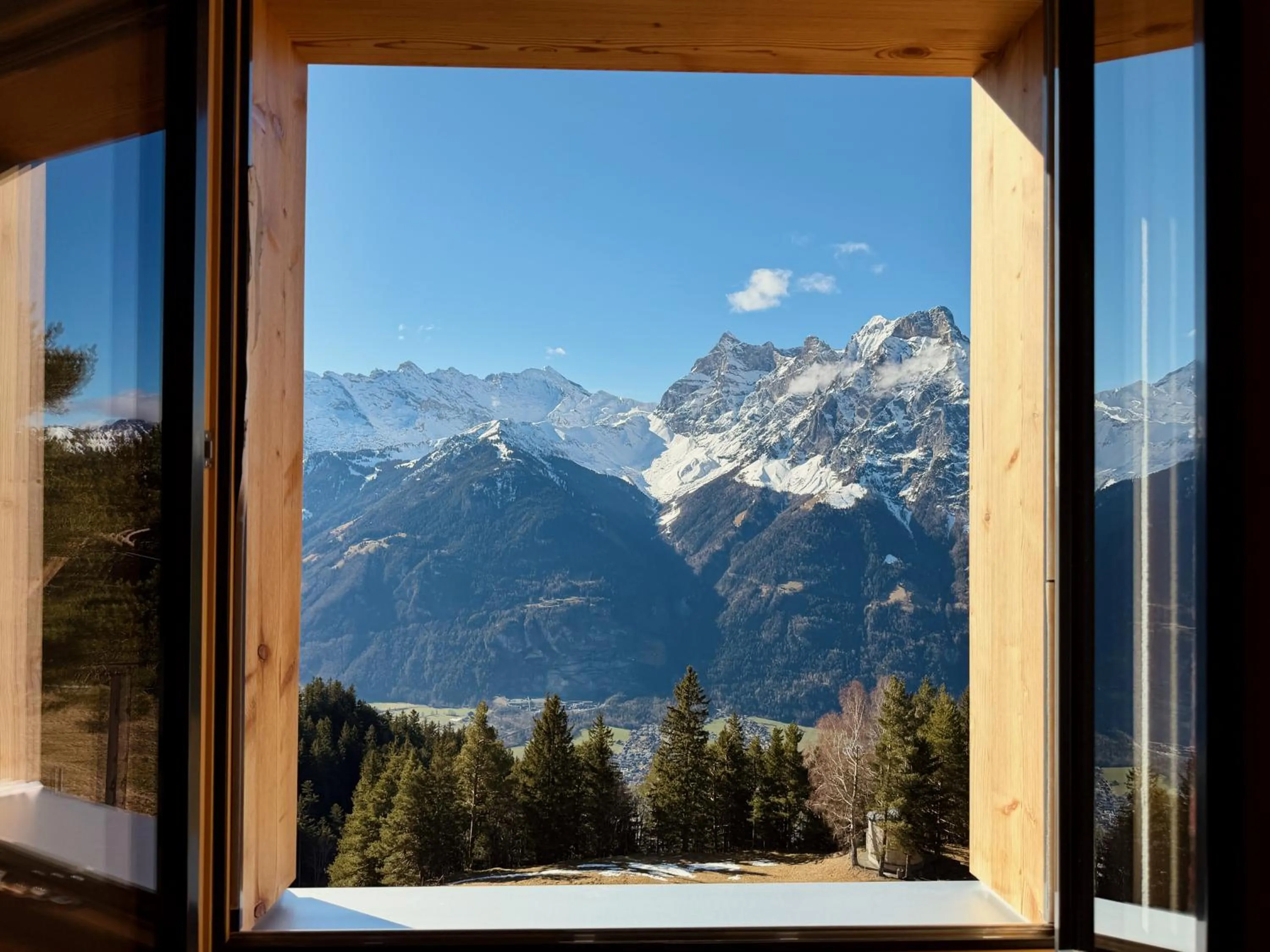 Mountain view in Berggasthaus Eggberge - Boutique Mountain Hotel - Access via Cablecar