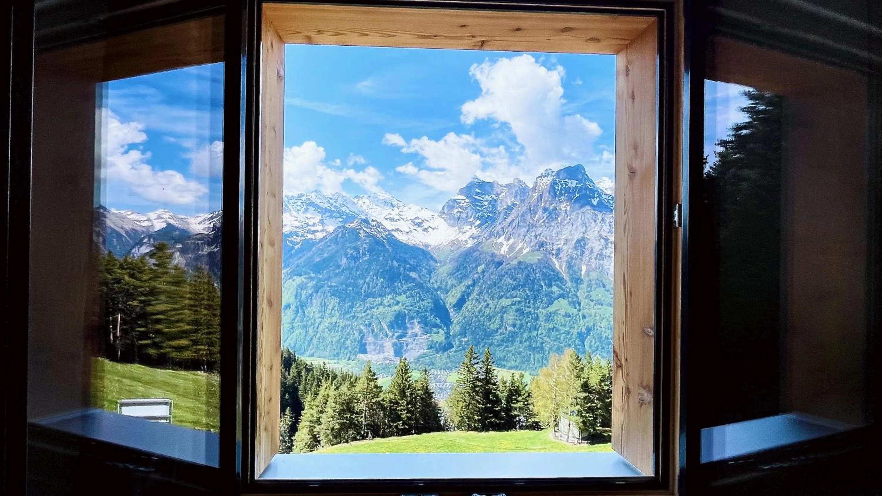 View (from property/room) in Berggasthaus Eggberge - Boutique Mountain Hotel - Access via Cablecar