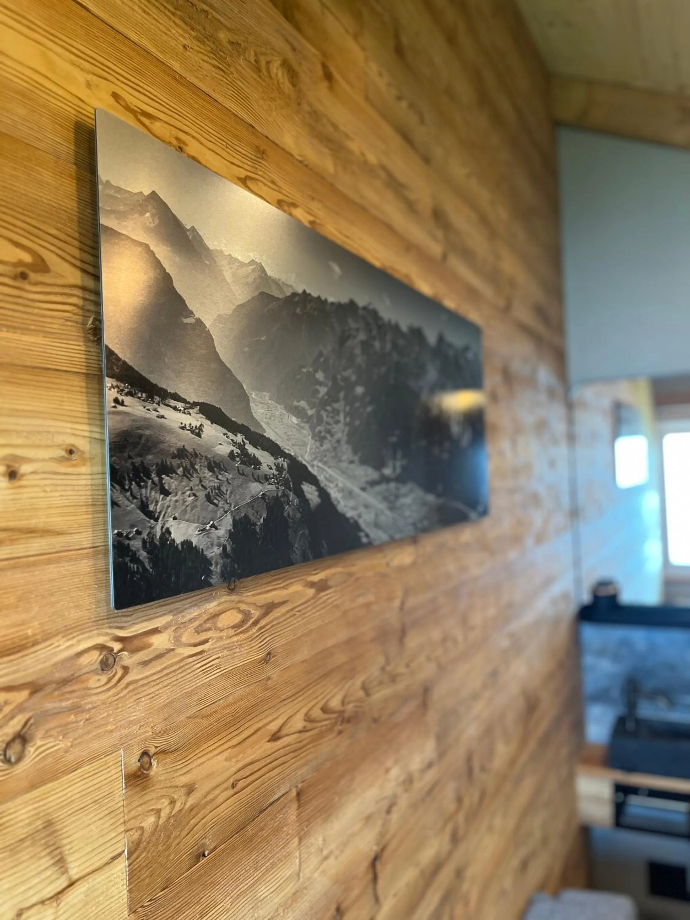 Decorative detail in Berggasthaus Eggberge - Boutique Mountain Hotel - Access via Cablecar