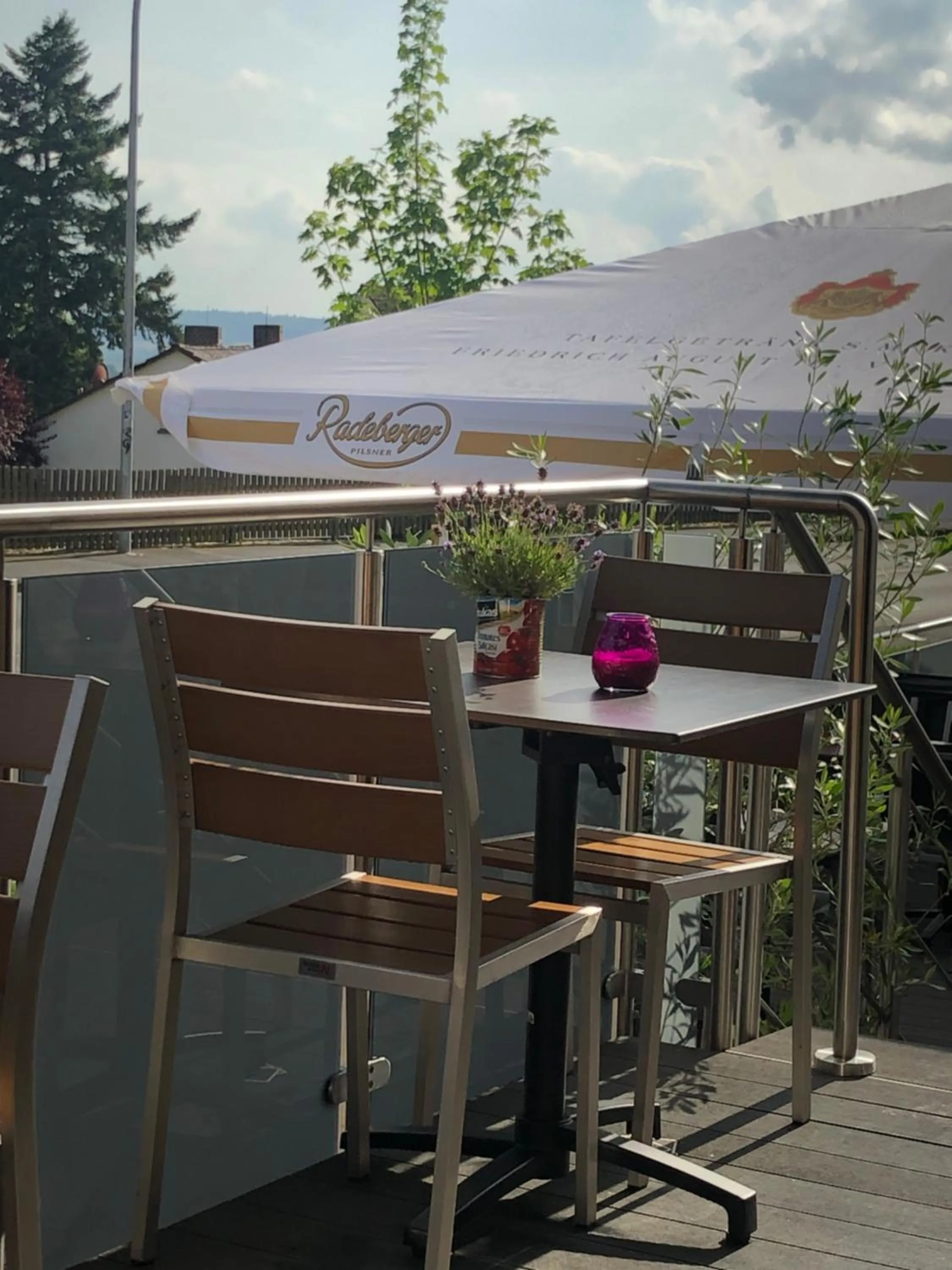 Balcony/Terrace in Burghotel Homberg