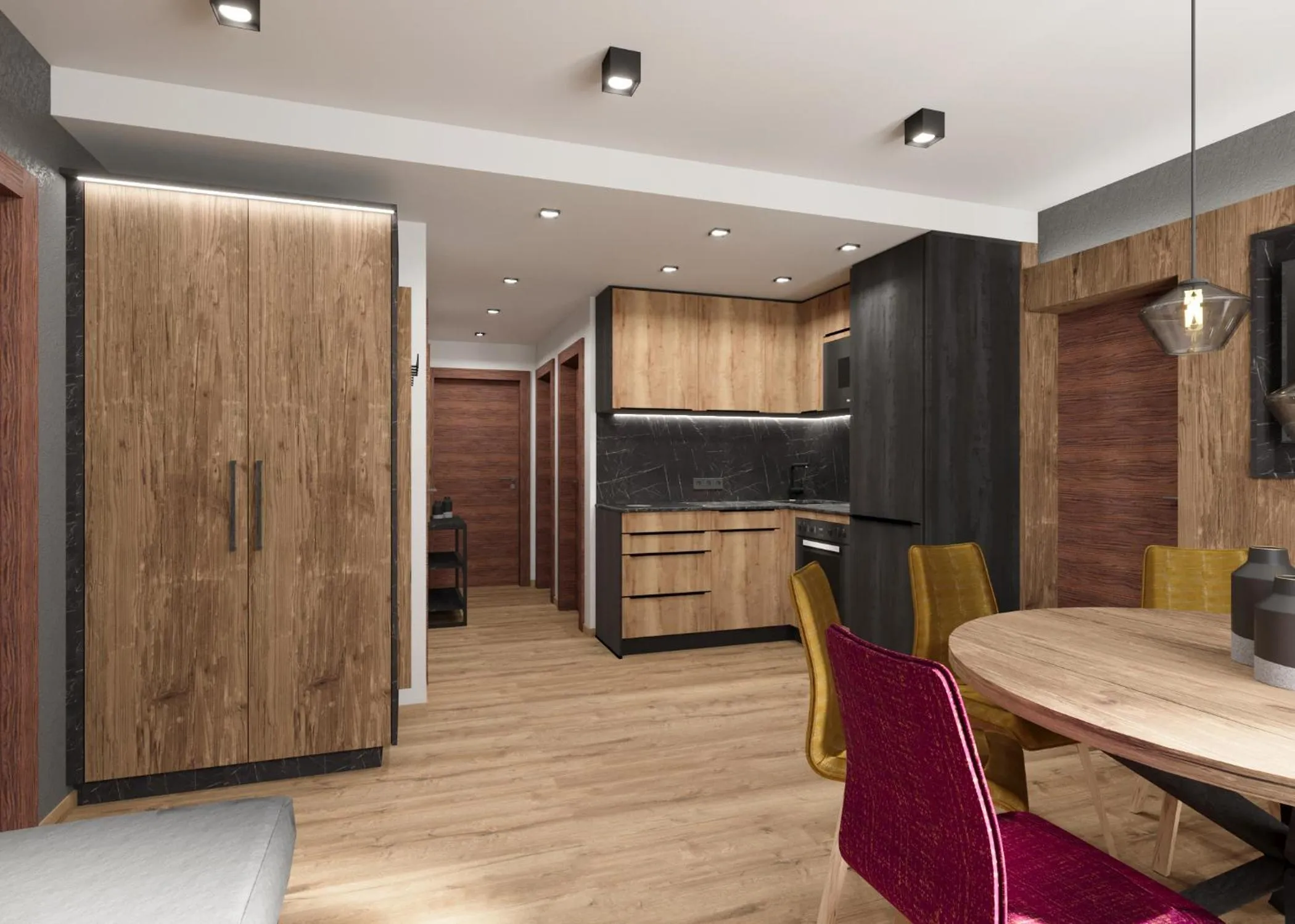 Kitchen or kitchenette in Astellina hotel-apart