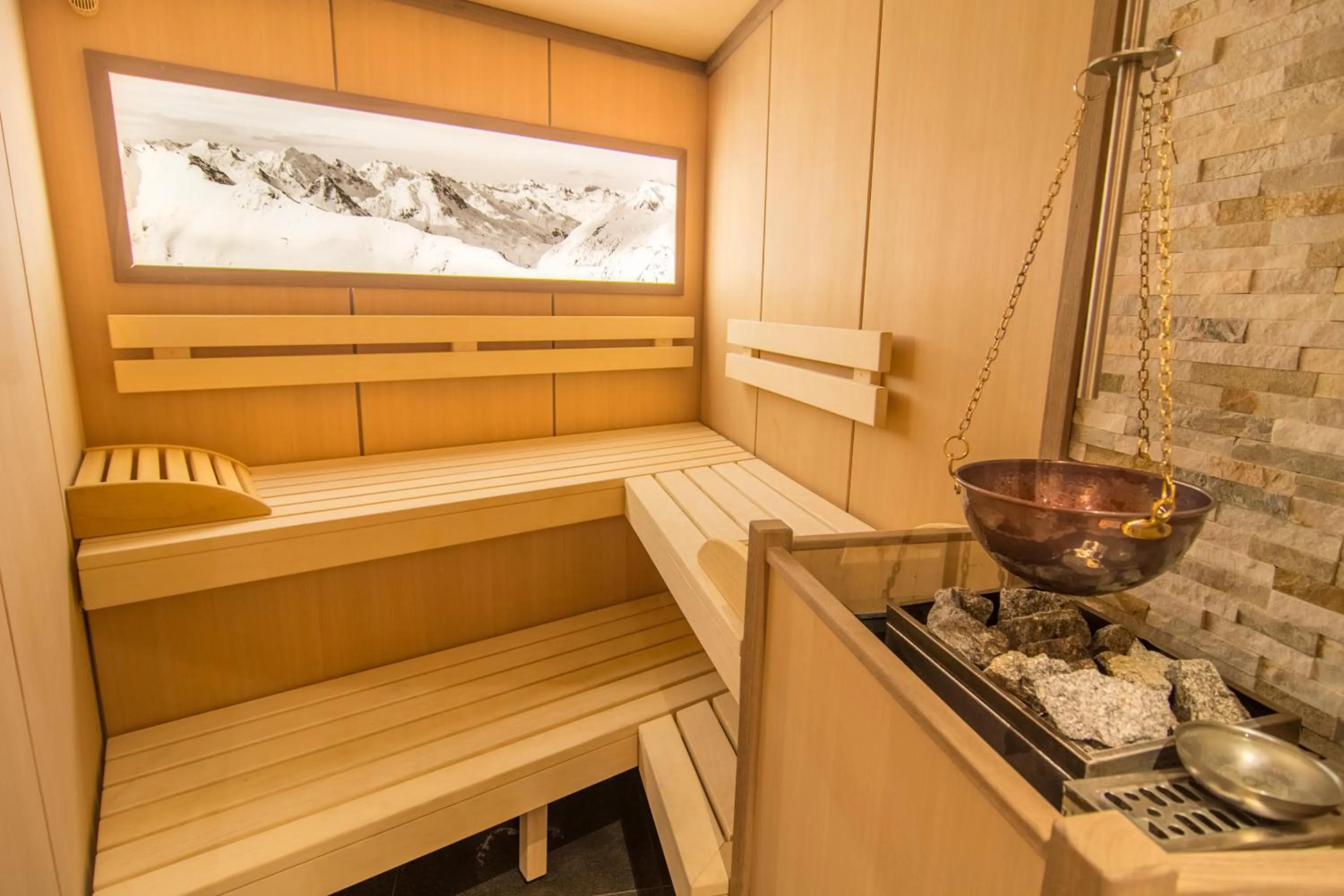 Sauna in Astellina hotel-apart