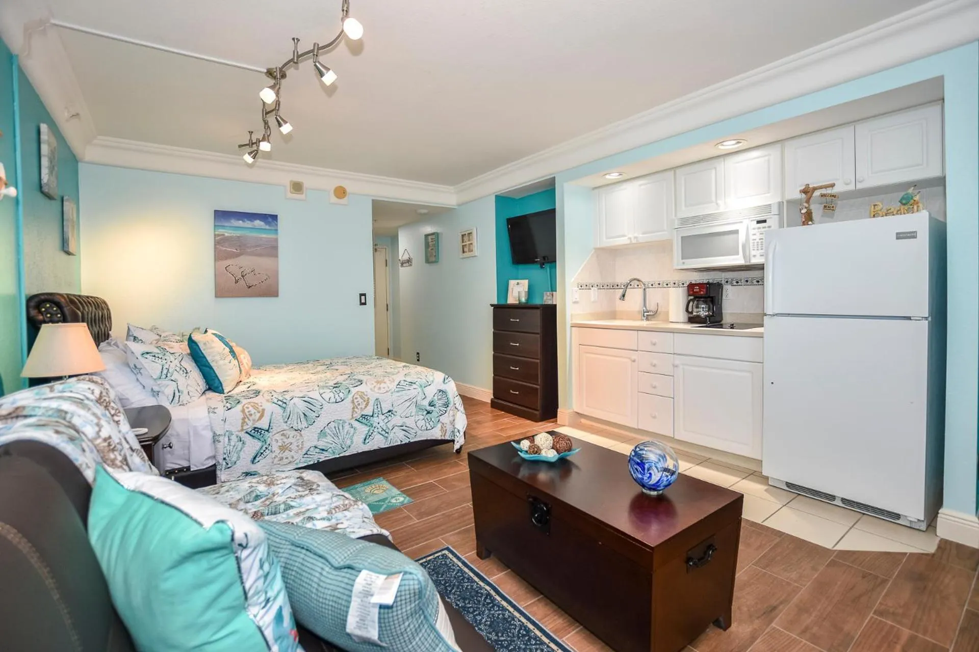 Living room in Ocean view studio condo.