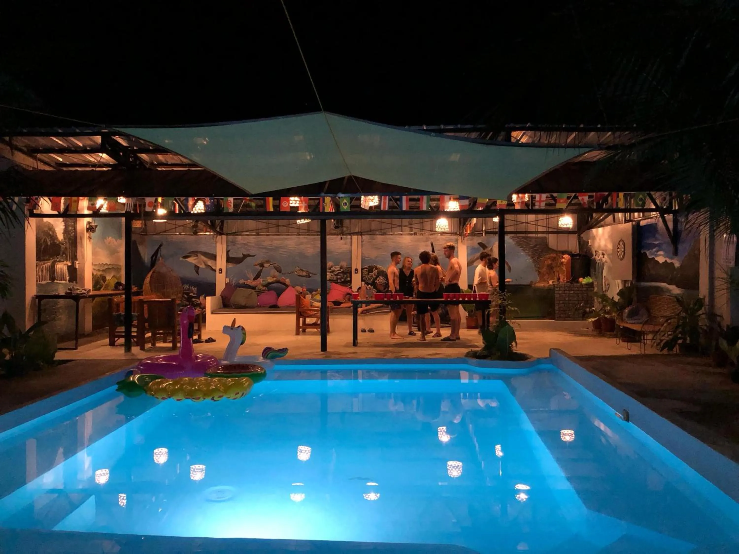 Pool view in Ananas Guesthouse