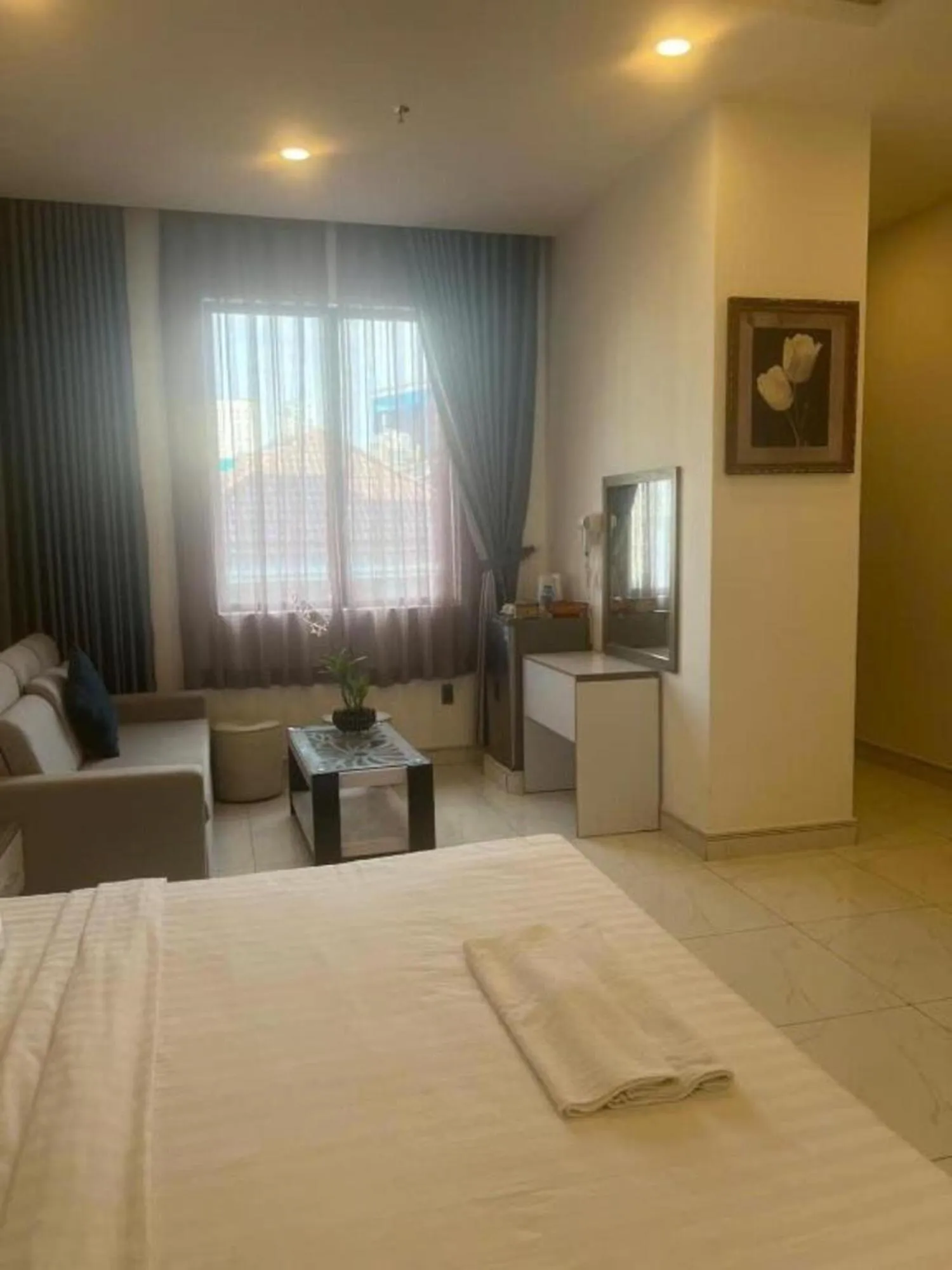 Bed in White Diamond Airport Hotel - TSN