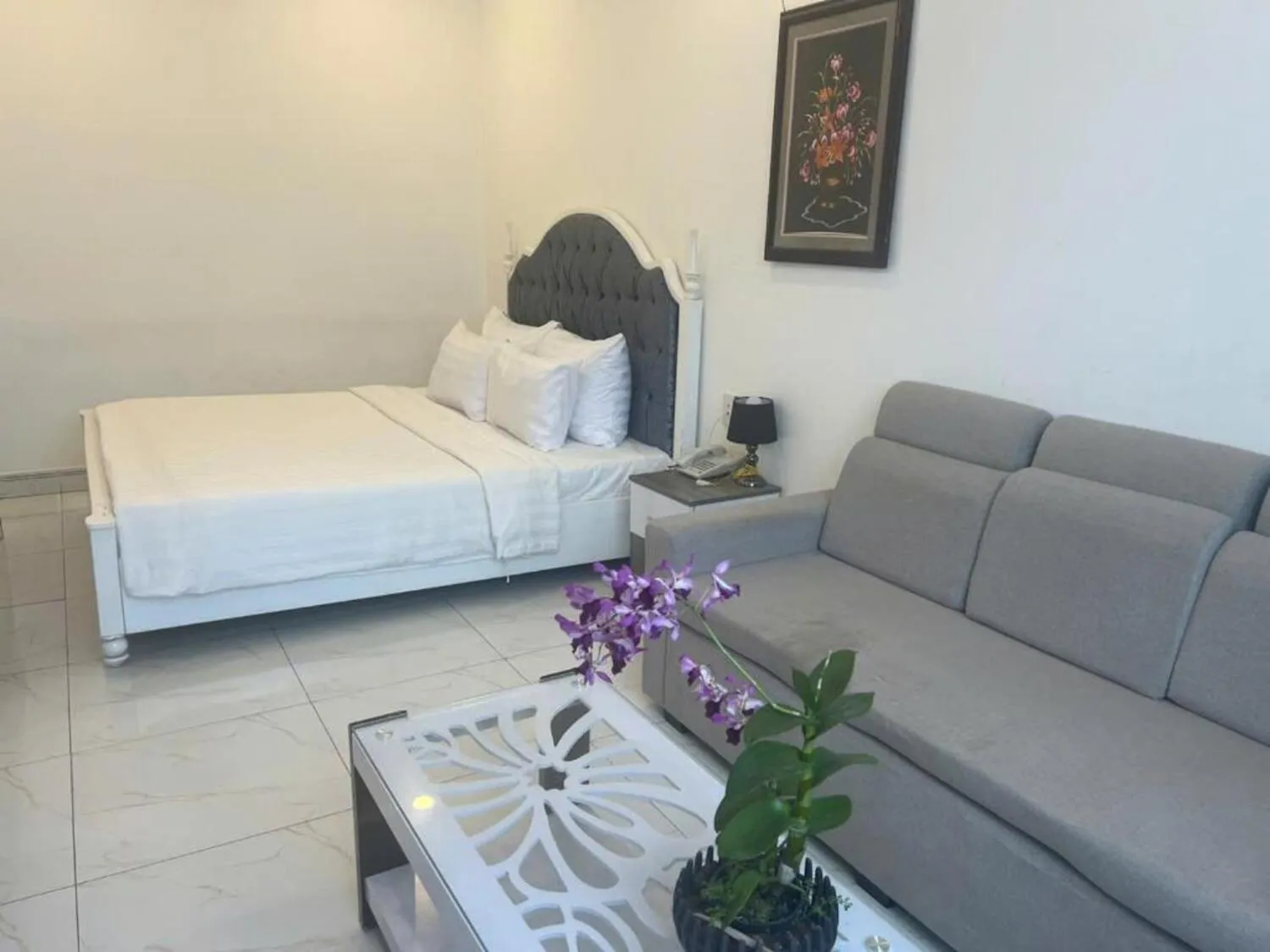 Bed in White Diamond Airport Hotel - TSN