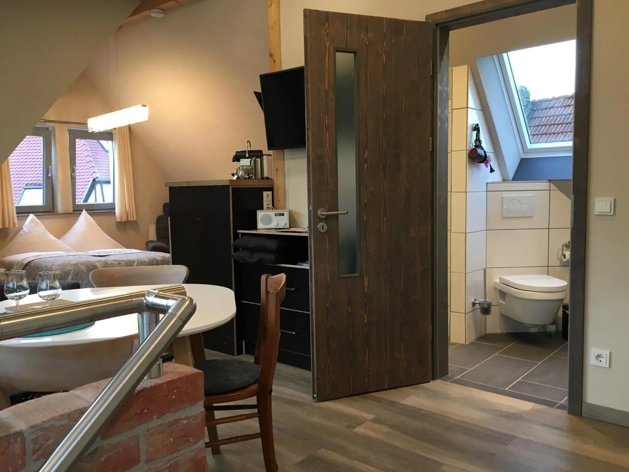 Bathroom, Bed in Schmuckkästle am Hafen