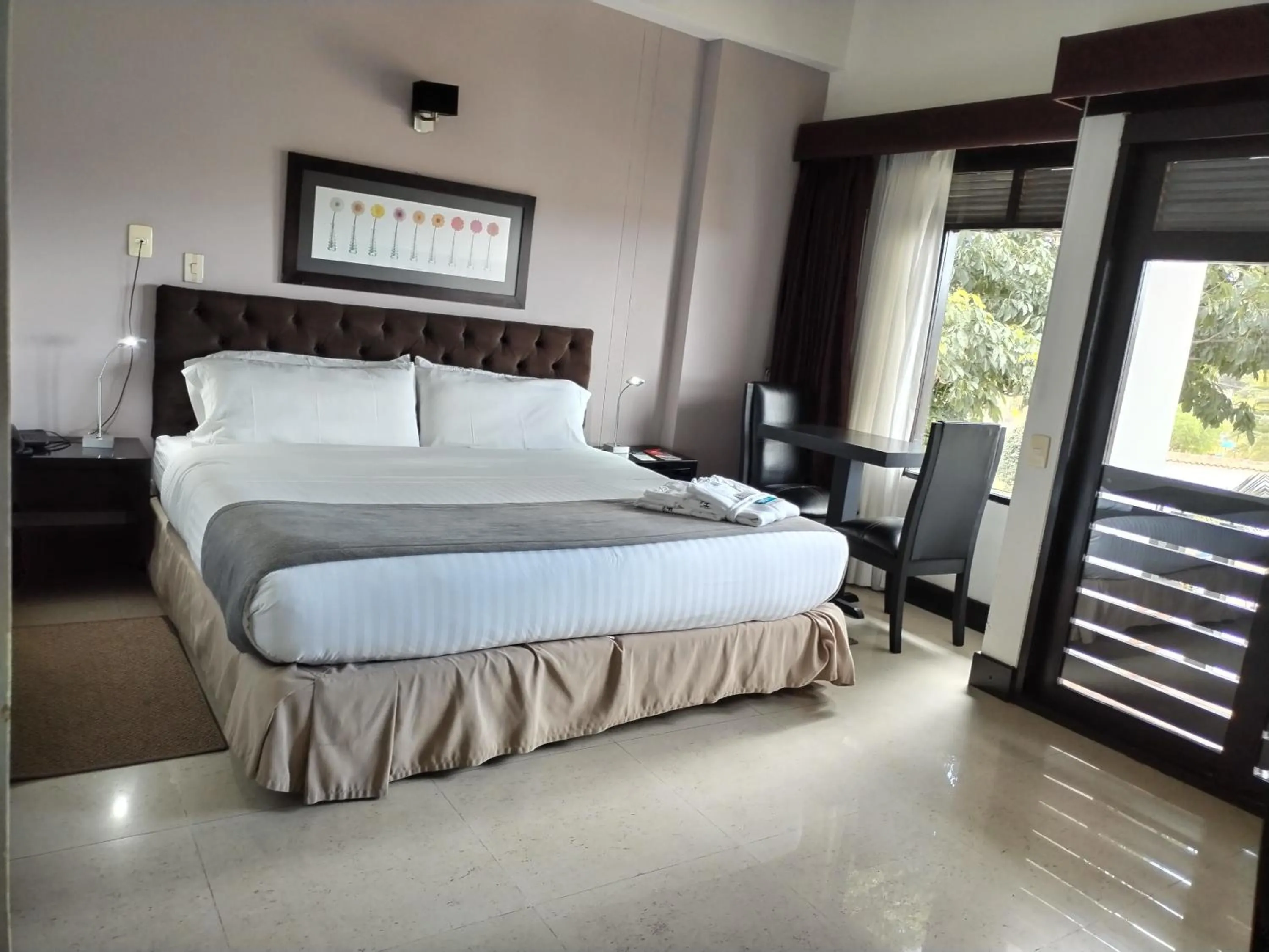 Balcony/Terrace, Bed in Santa Maria de Leyva hotel boutique